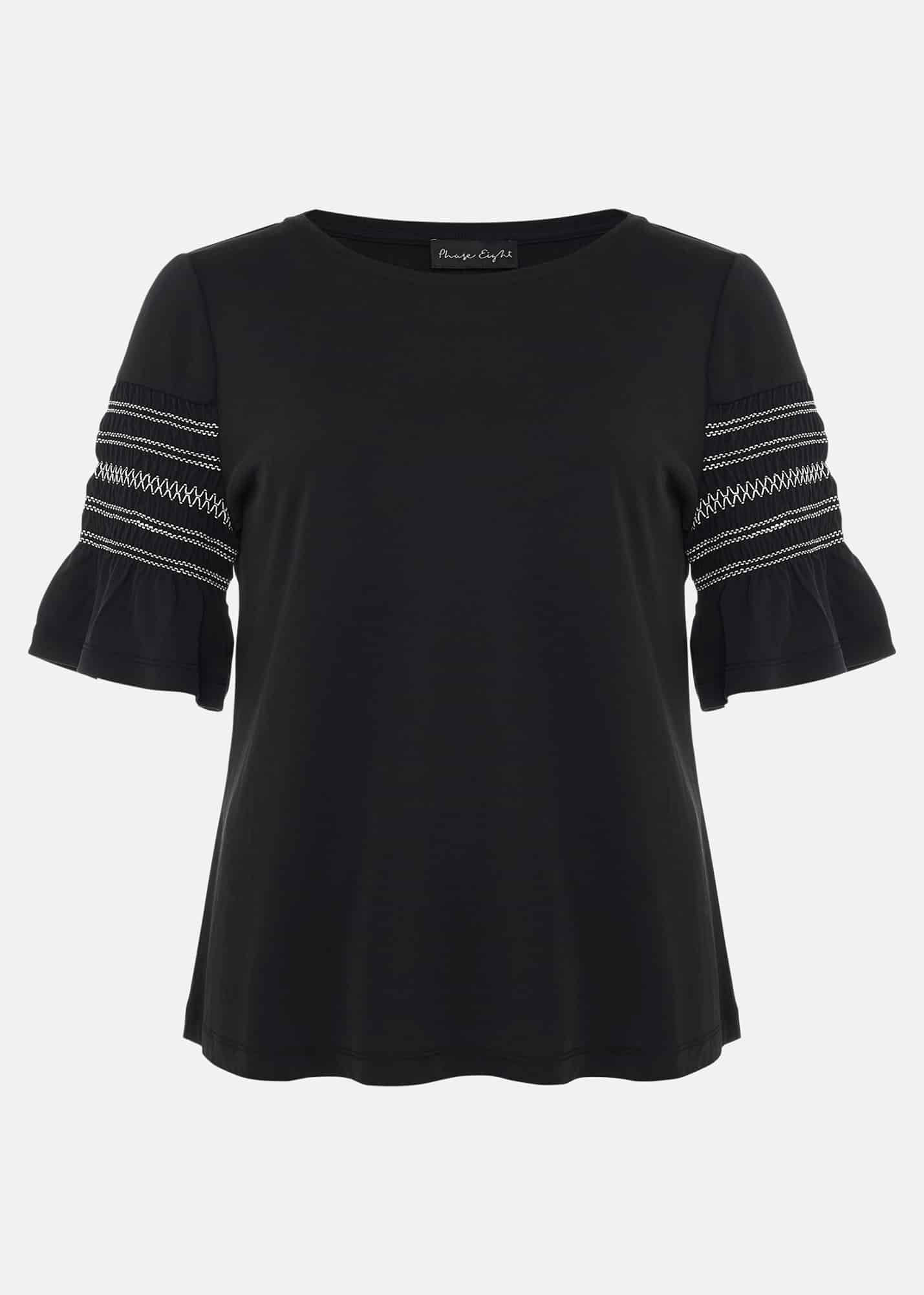 Rayna Shirred Sleeve Detail Top