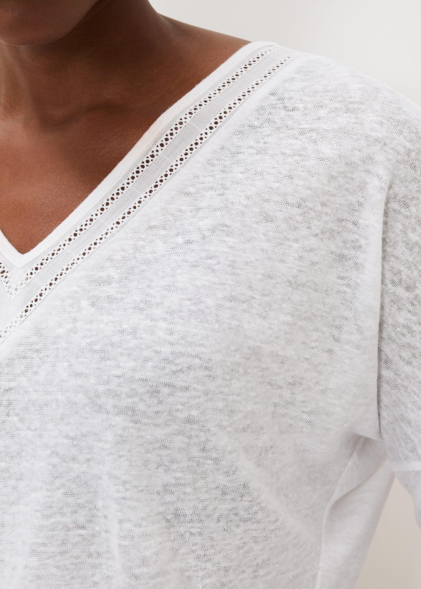Kaitlyn V Neck Linen Top