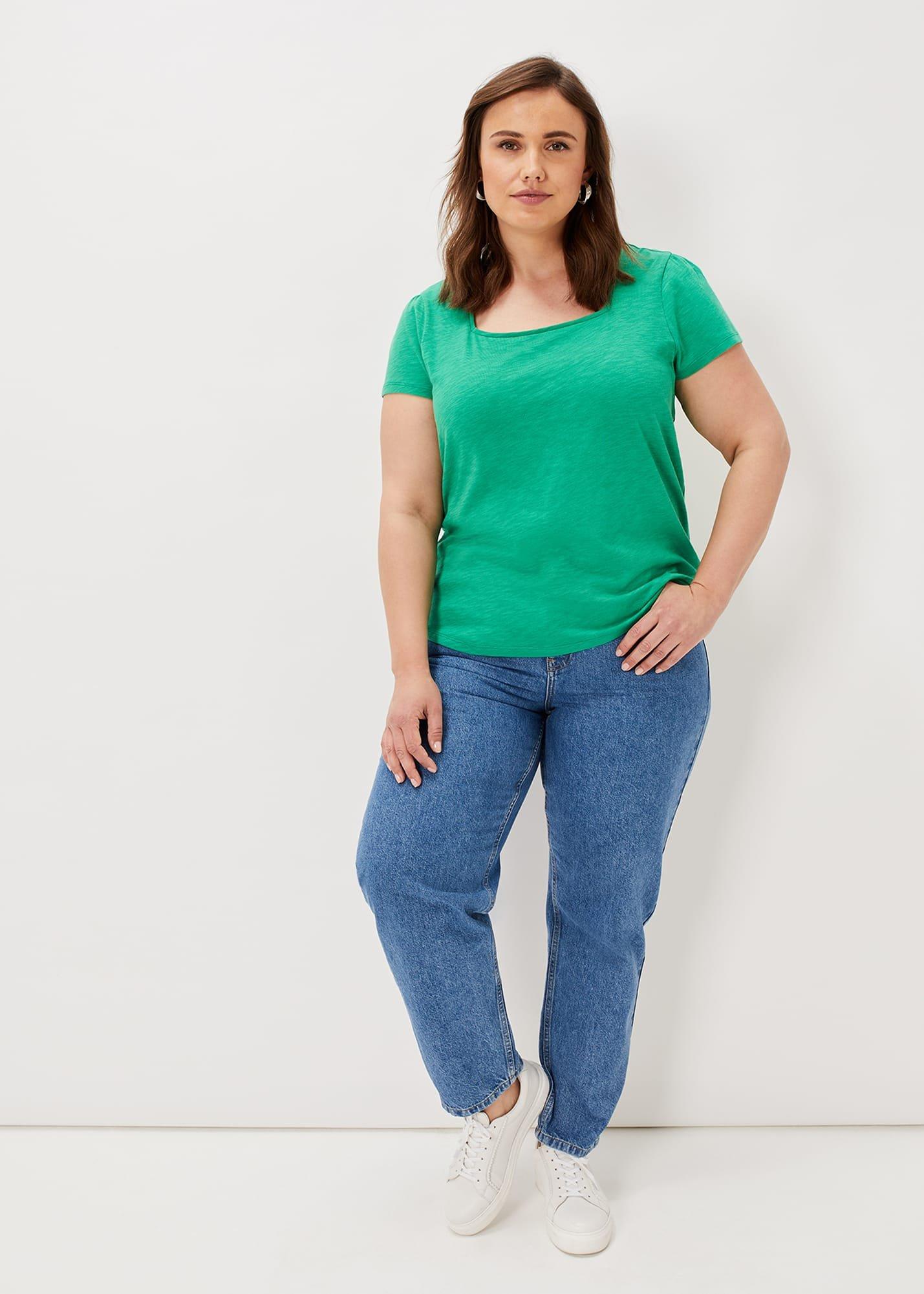 Elspeth Cotton Square Neck Top