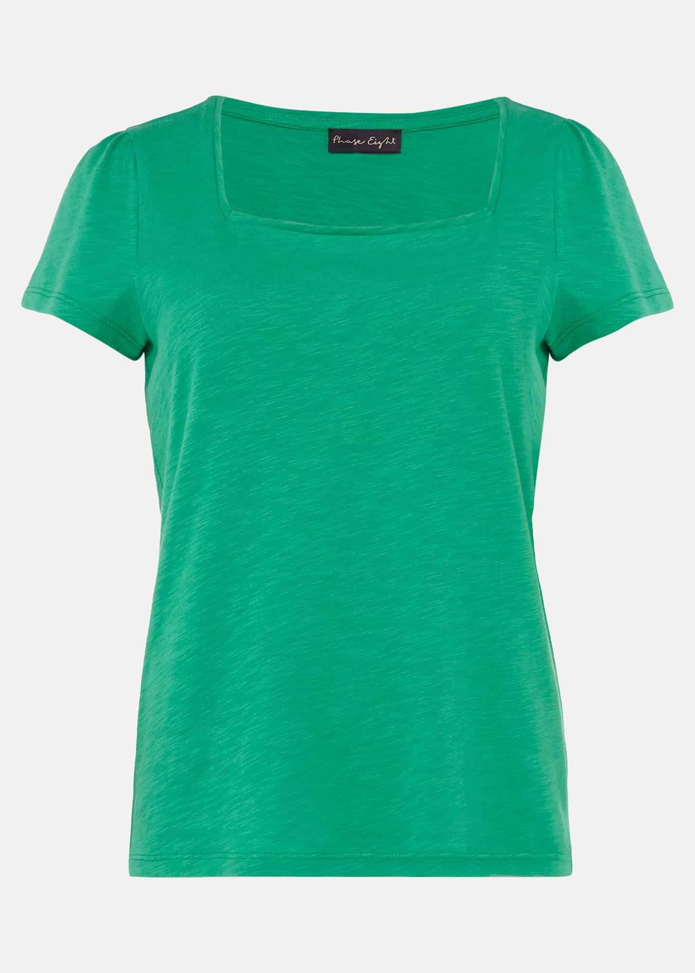 Elspeth Cotton Square Neck Top