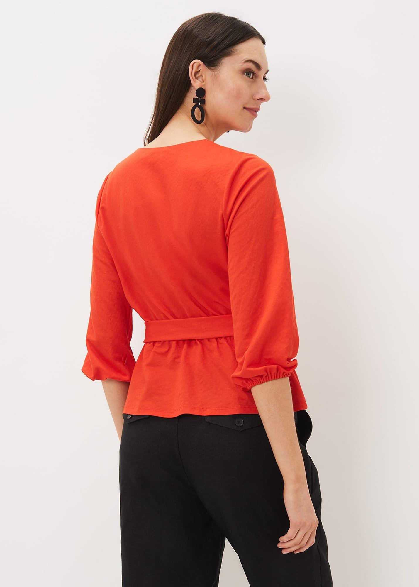 Brigitte Wrap Buckle Top
