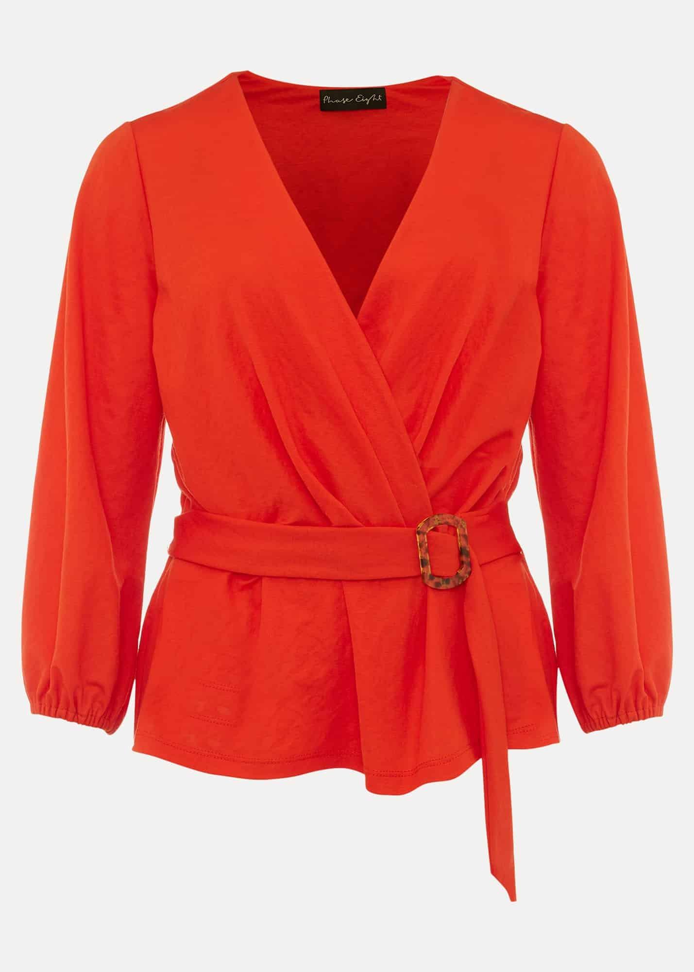 Brigitte Wrap Buckle Top