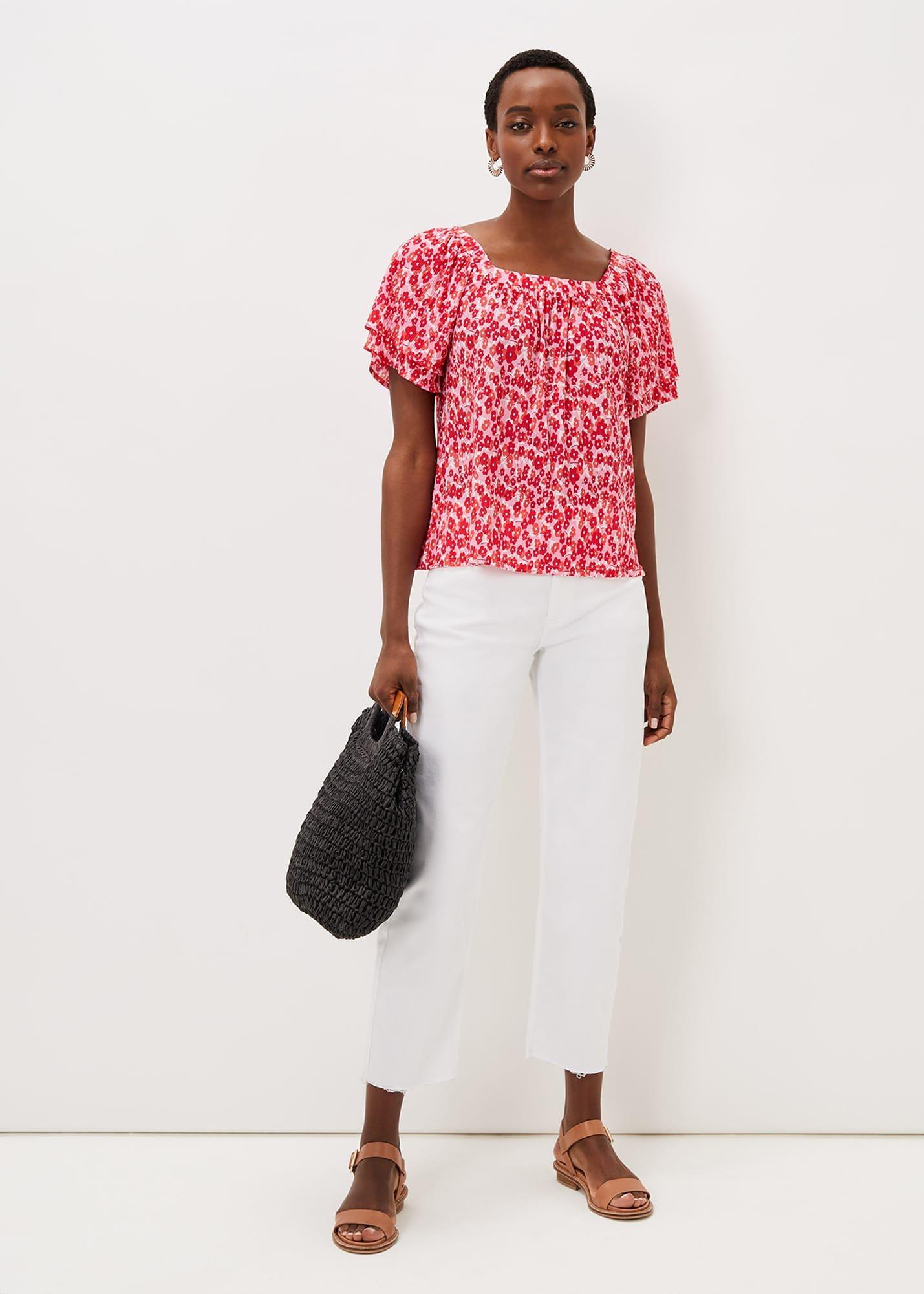 Saffy Floral Square Neck Top