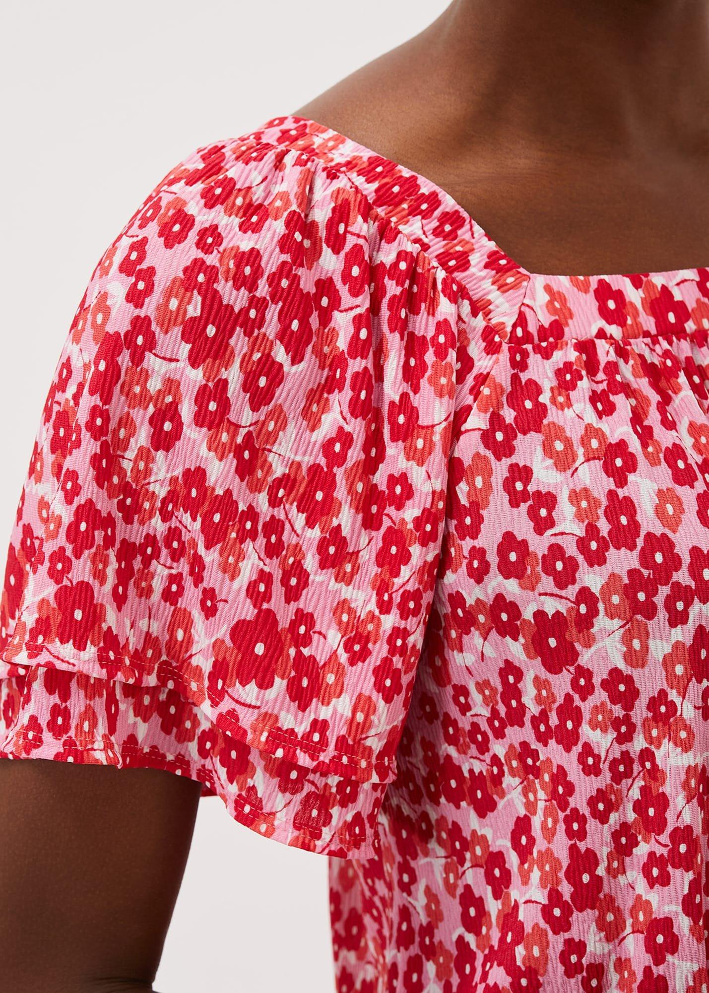 Saffy Floral Square Neck Top