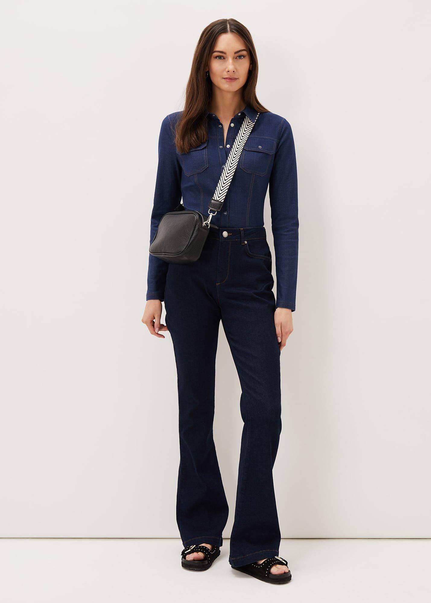 Katheryn Denim Jersey Shirt