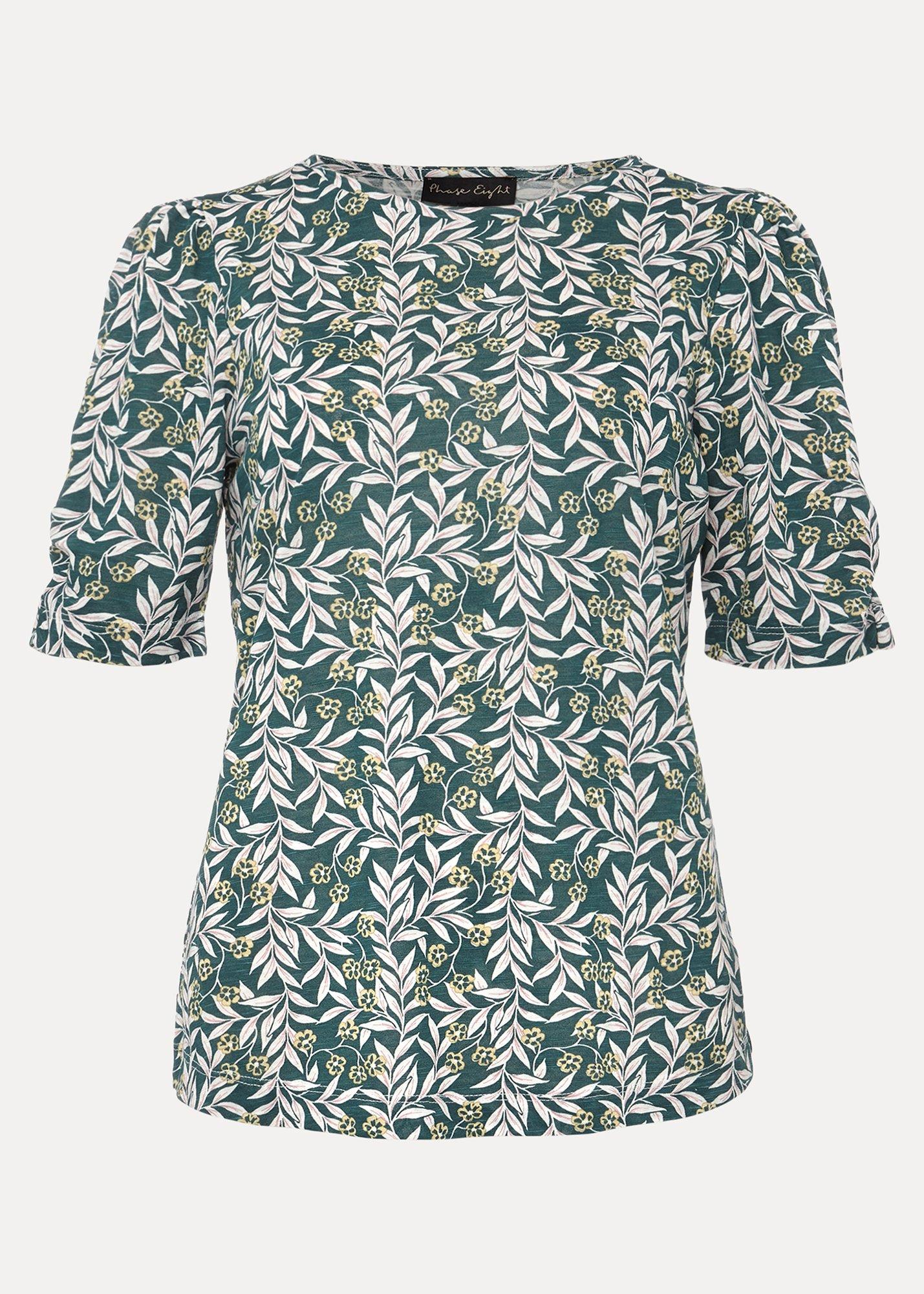 Poppie Leaf Print Top