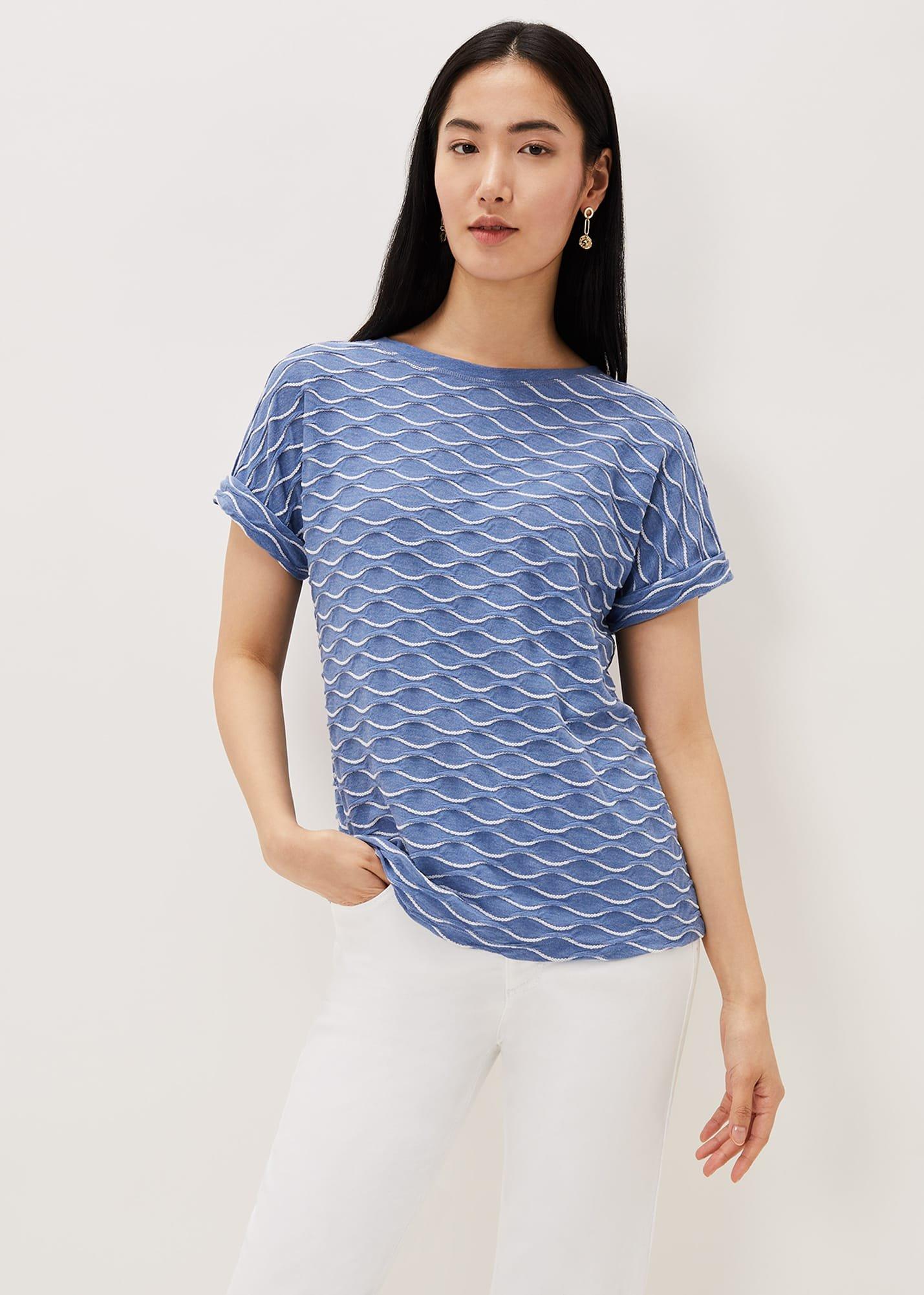 Clarissa Textured Ripple Top