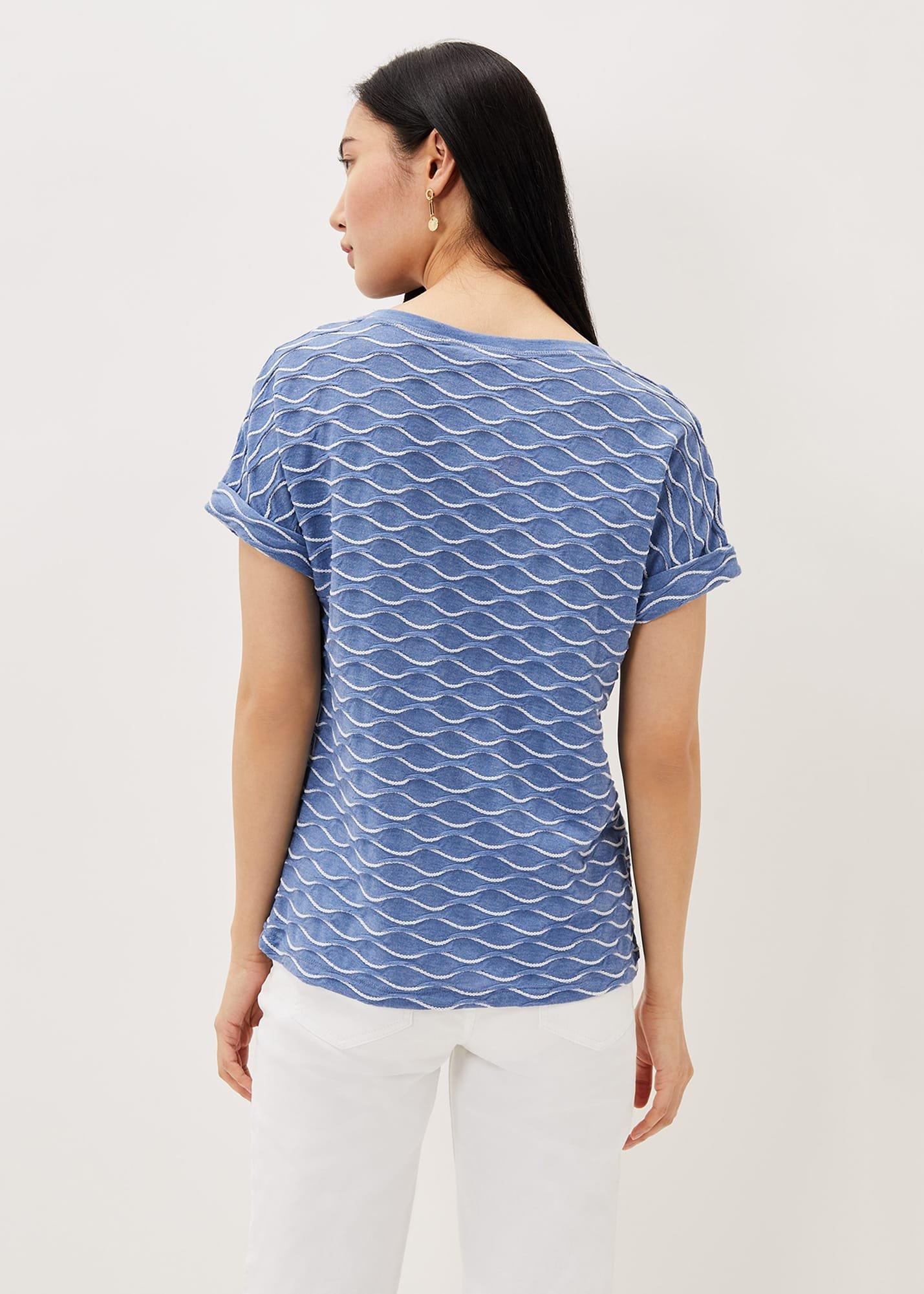Clarissa Textured Ripple Top