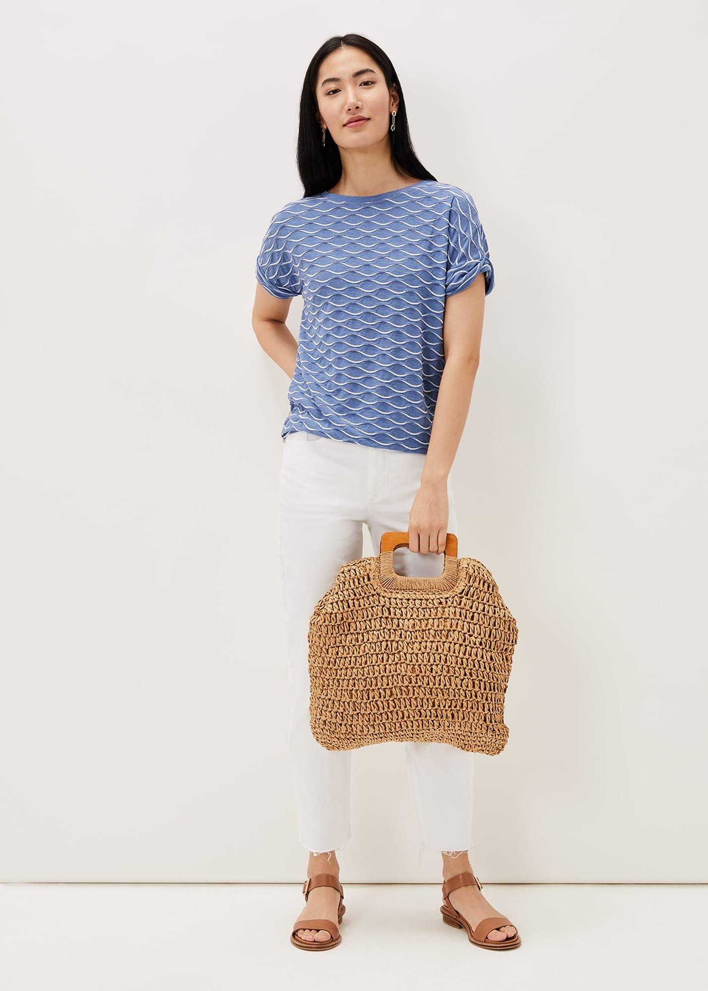 Clarissa Textured Ripple Top