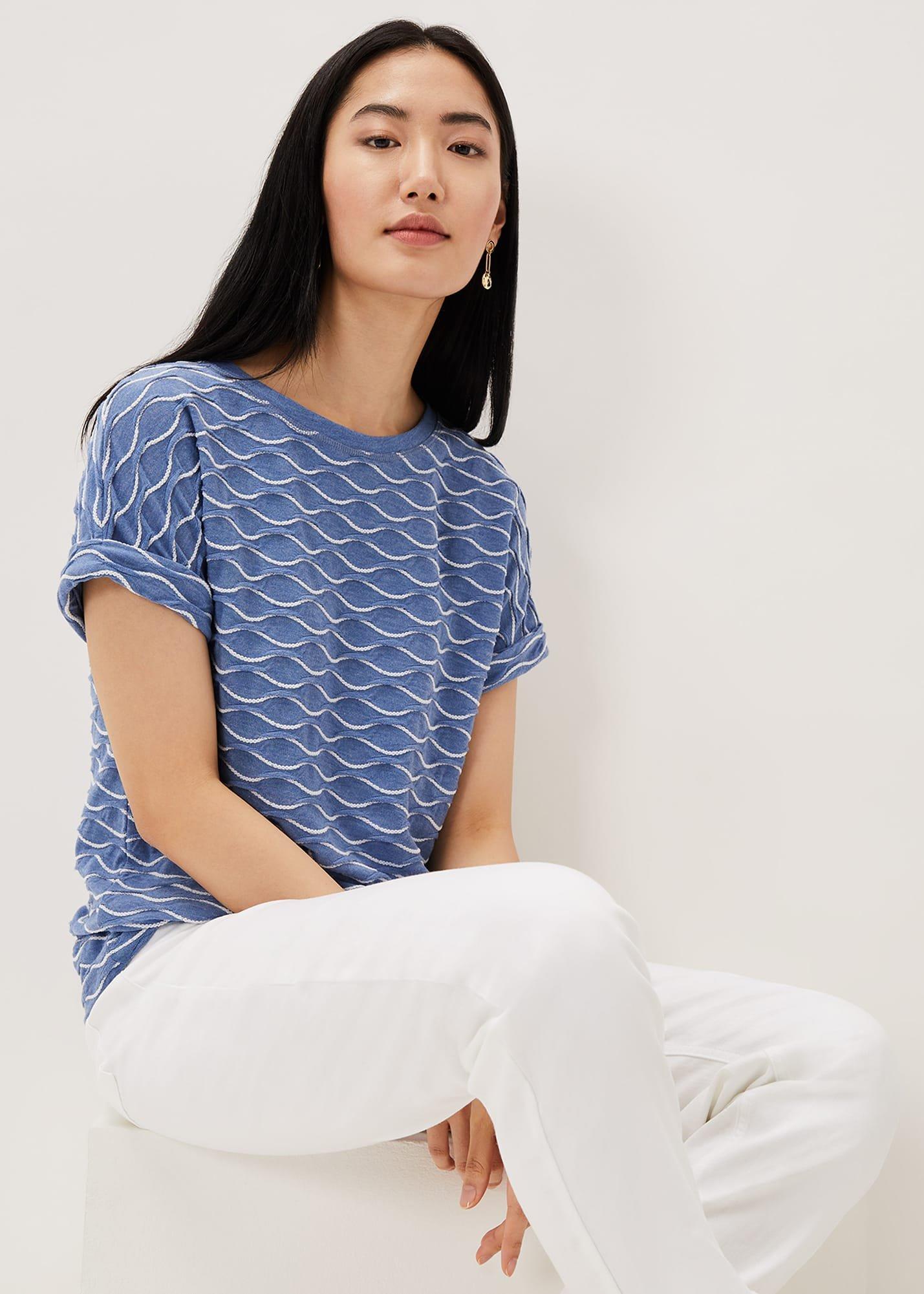 Clarissa Textured Ripple Top