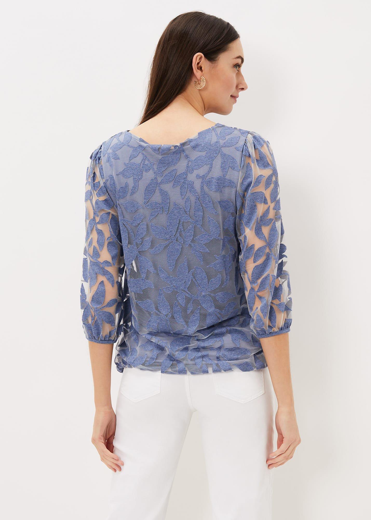 Kamya Leaf Burnout Top