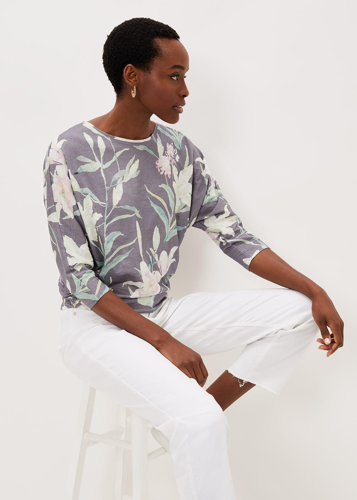 Inna Watercolour Print Top