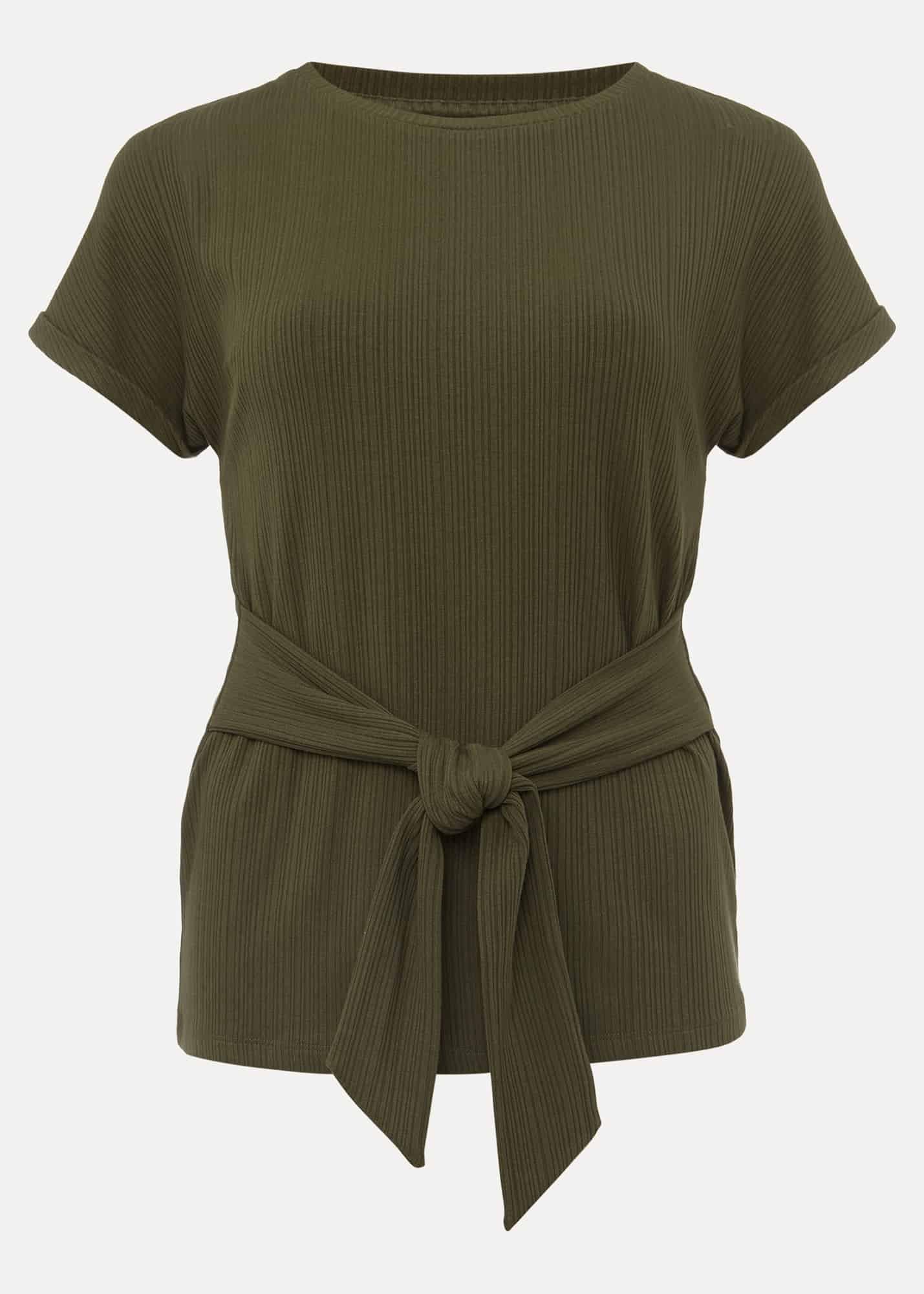 Jaylene Textured Tie Waist Top