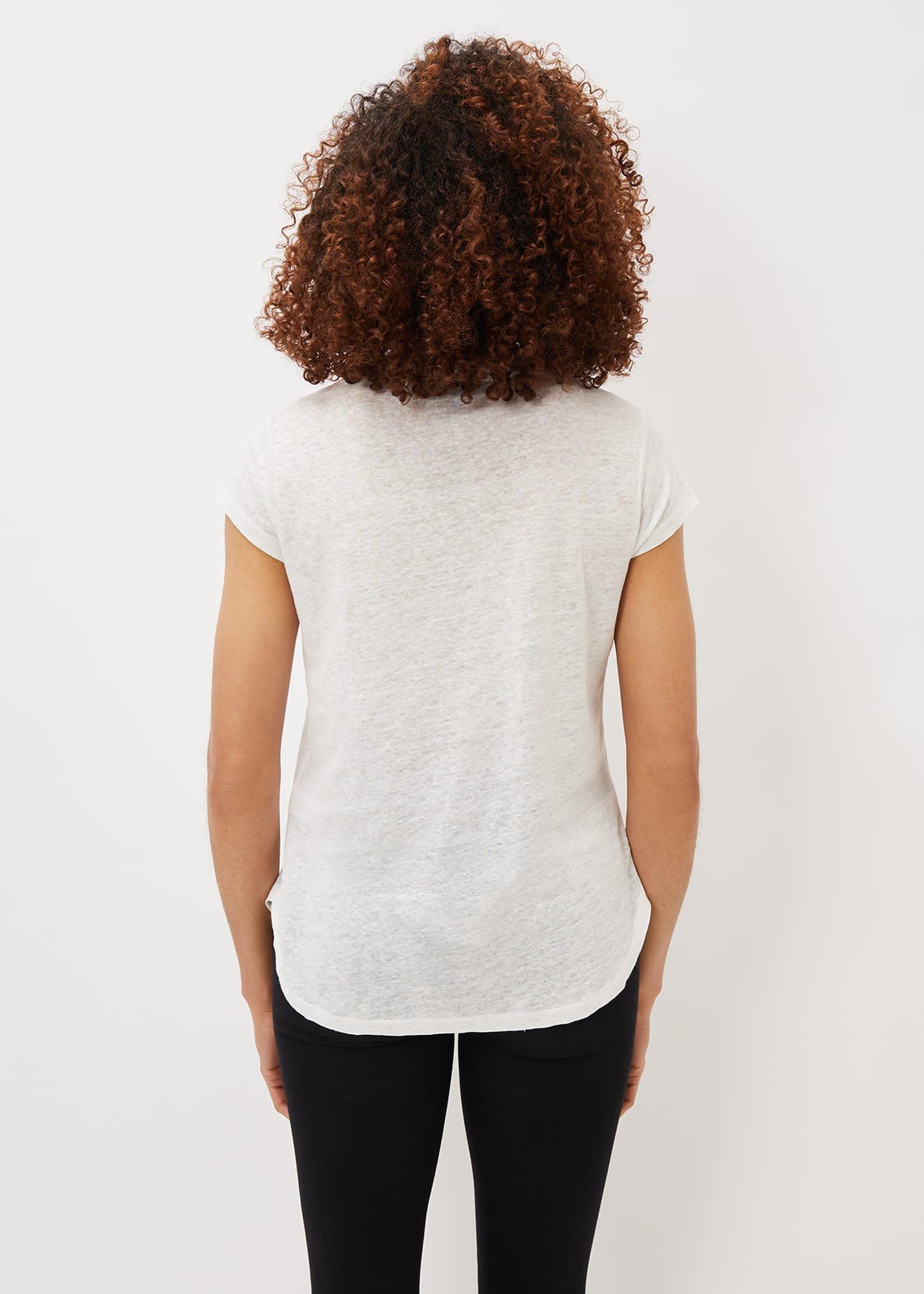 Emera Linen V-Neck Top