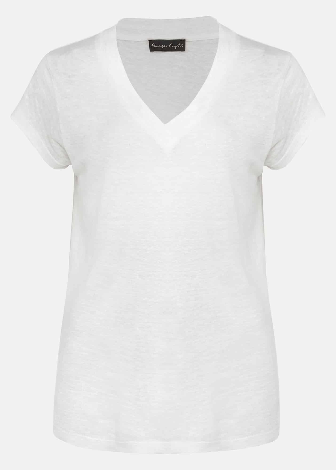 Emera Linen V-Neck Top