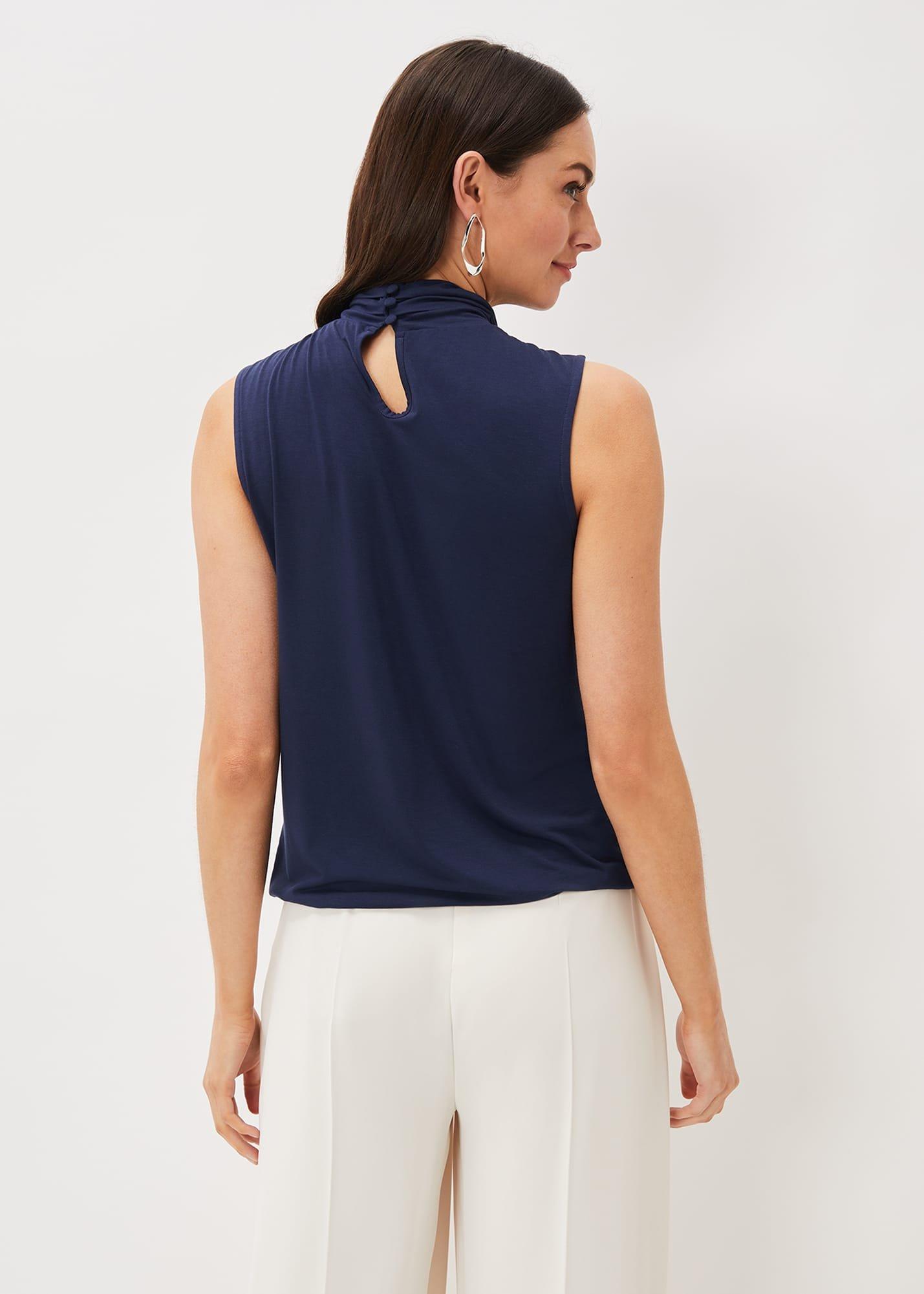 Reign Jersey Twist Neck Top