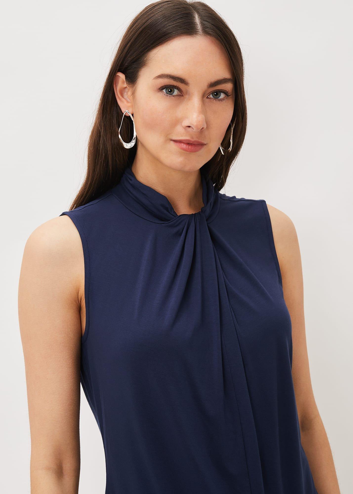 Reign Jersey Twist Neck Top