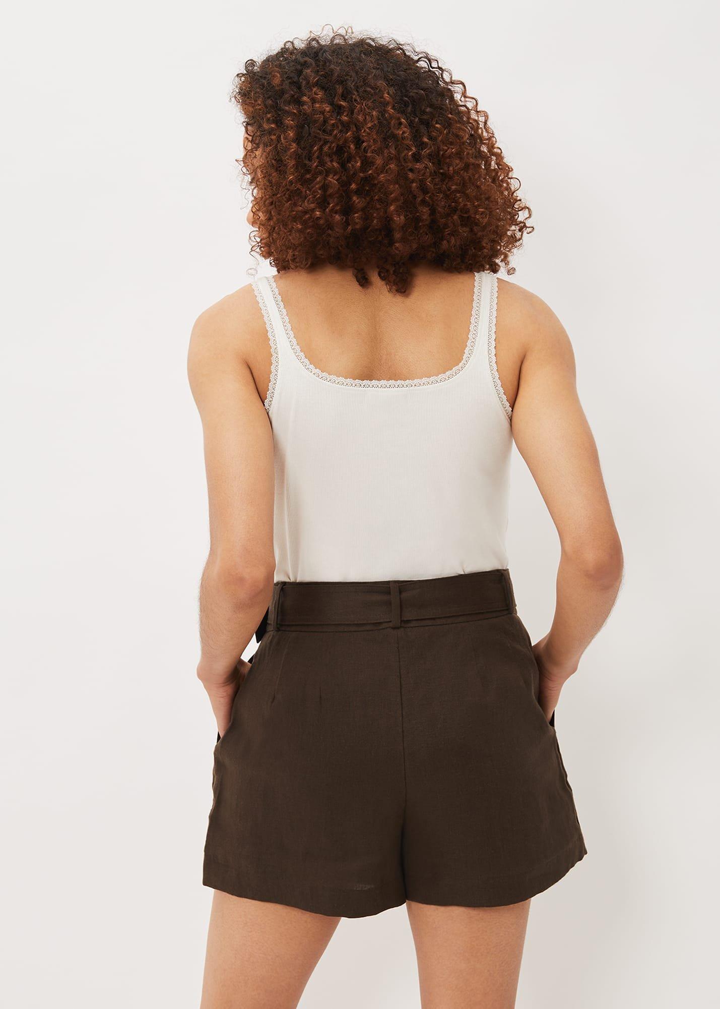 Kimberley Square Neck Lace Trim Vest Top