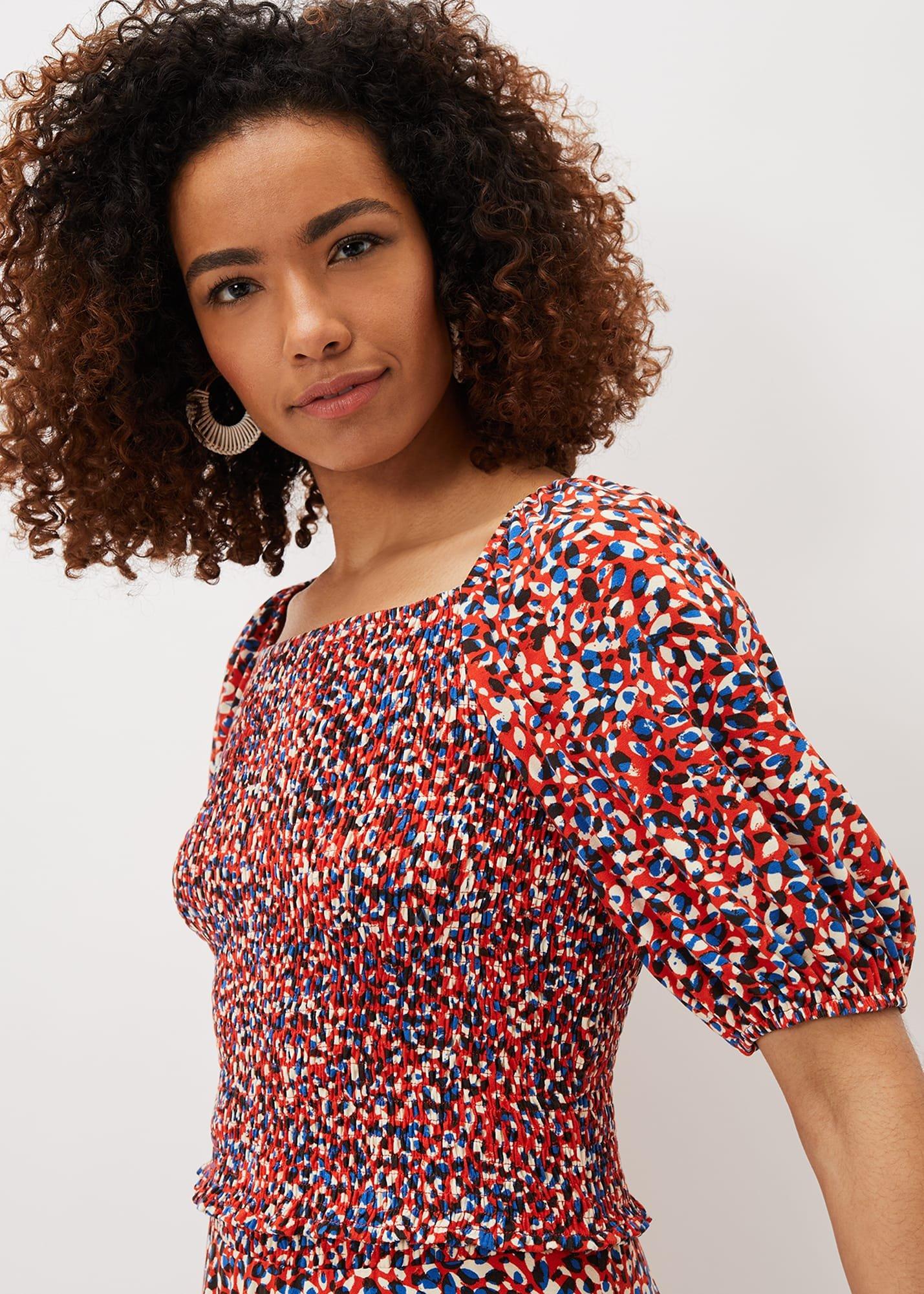 Kamila Ditsy Print Co-Ord Top