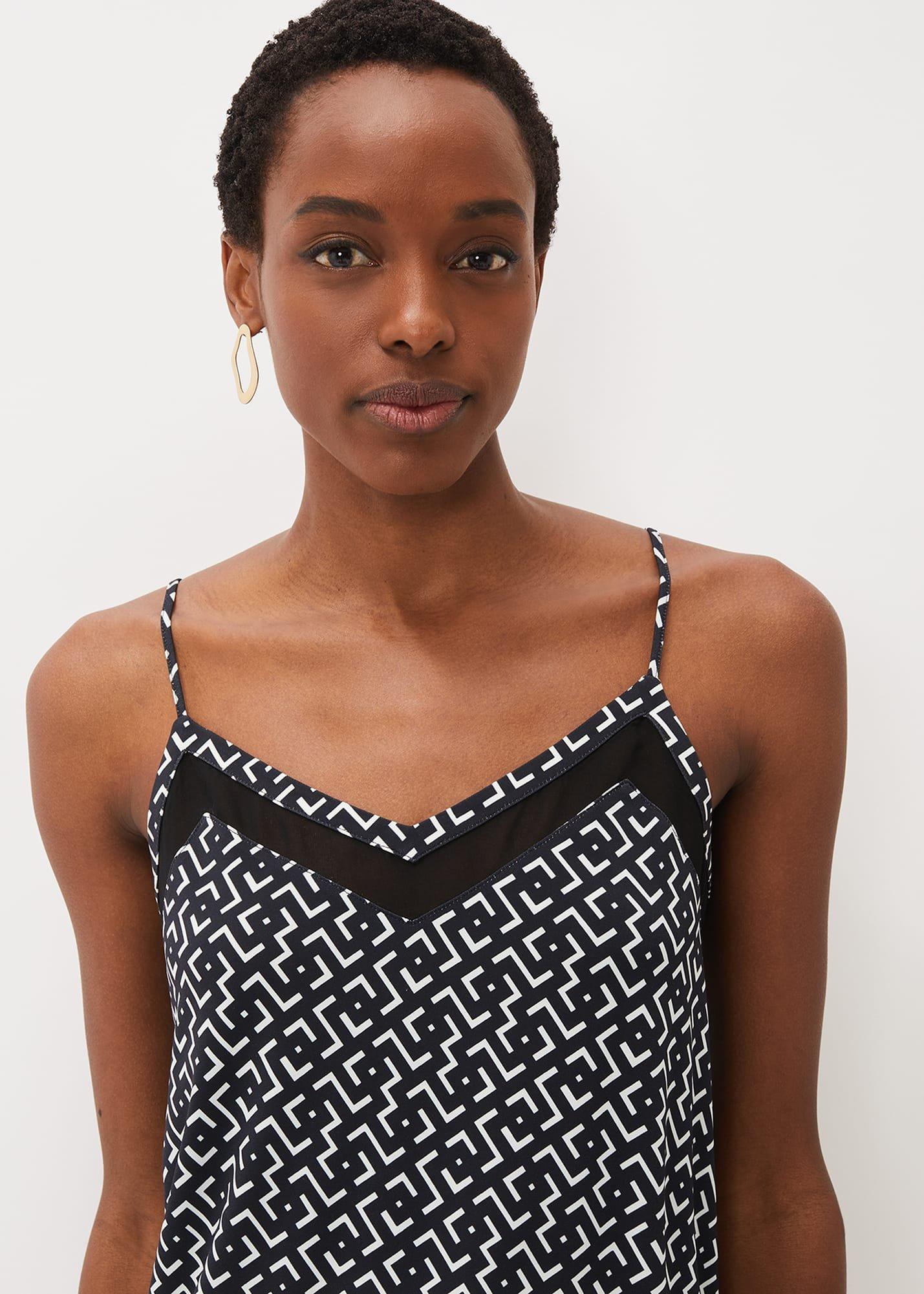 Teigan Jersey Chiffon Insert Camisole