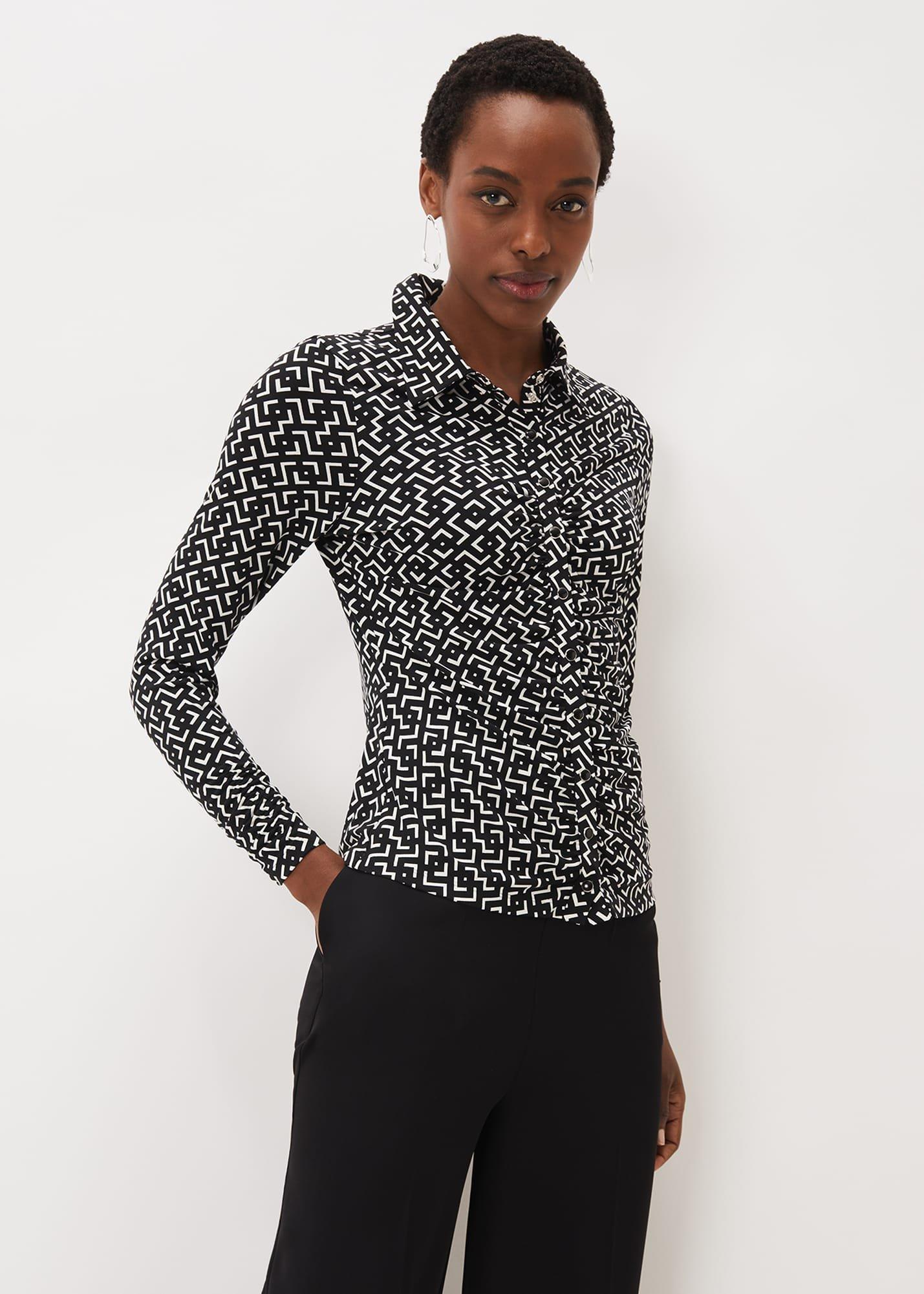 Teigan Jersey Popper Front Shirt