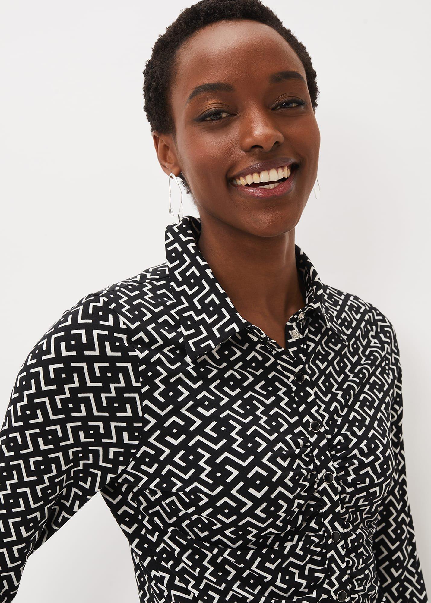 Teigan Jersey Popper Front Shirt