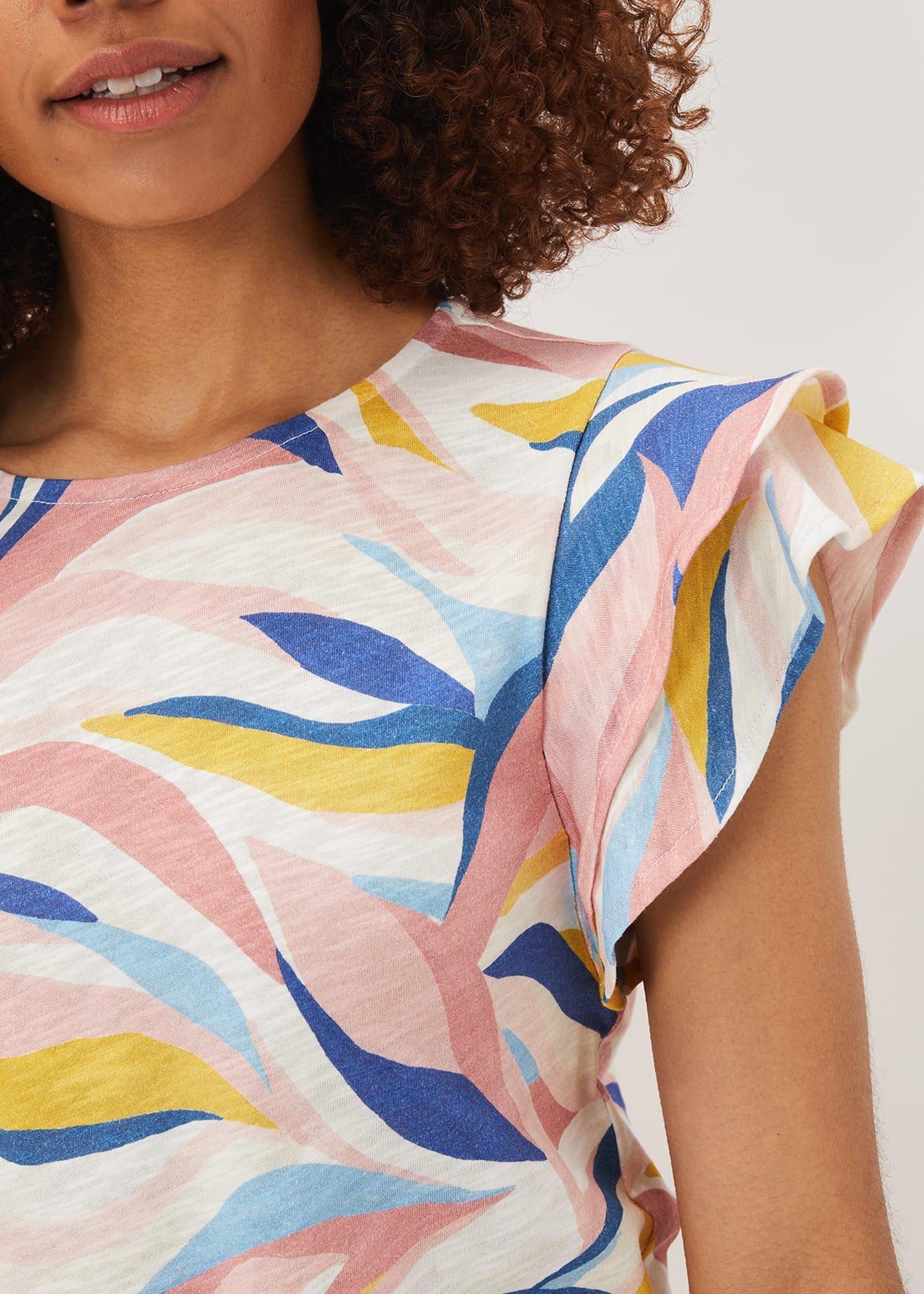Kali Linen Multi Print Top