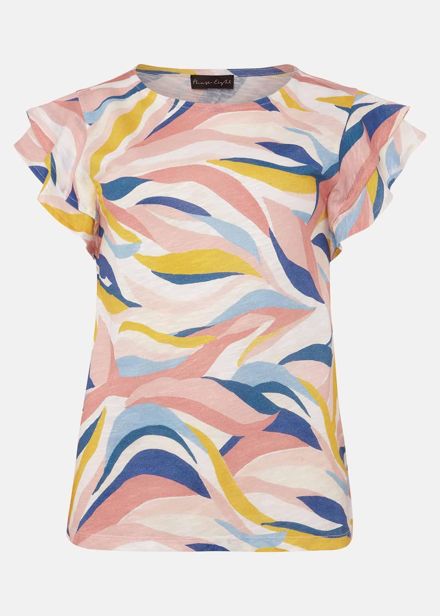 Kali Linen Multi Print Top
