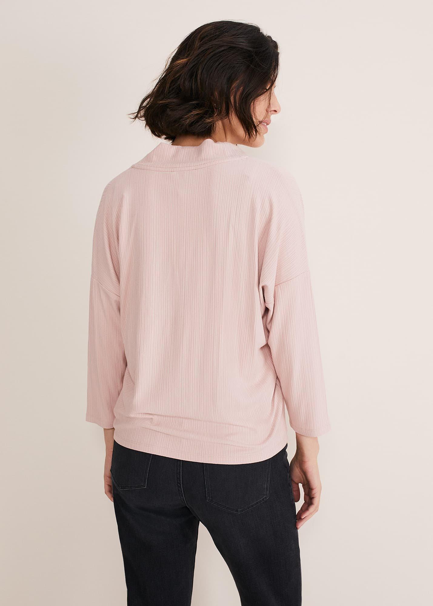 Shellie Textured V Neck Top