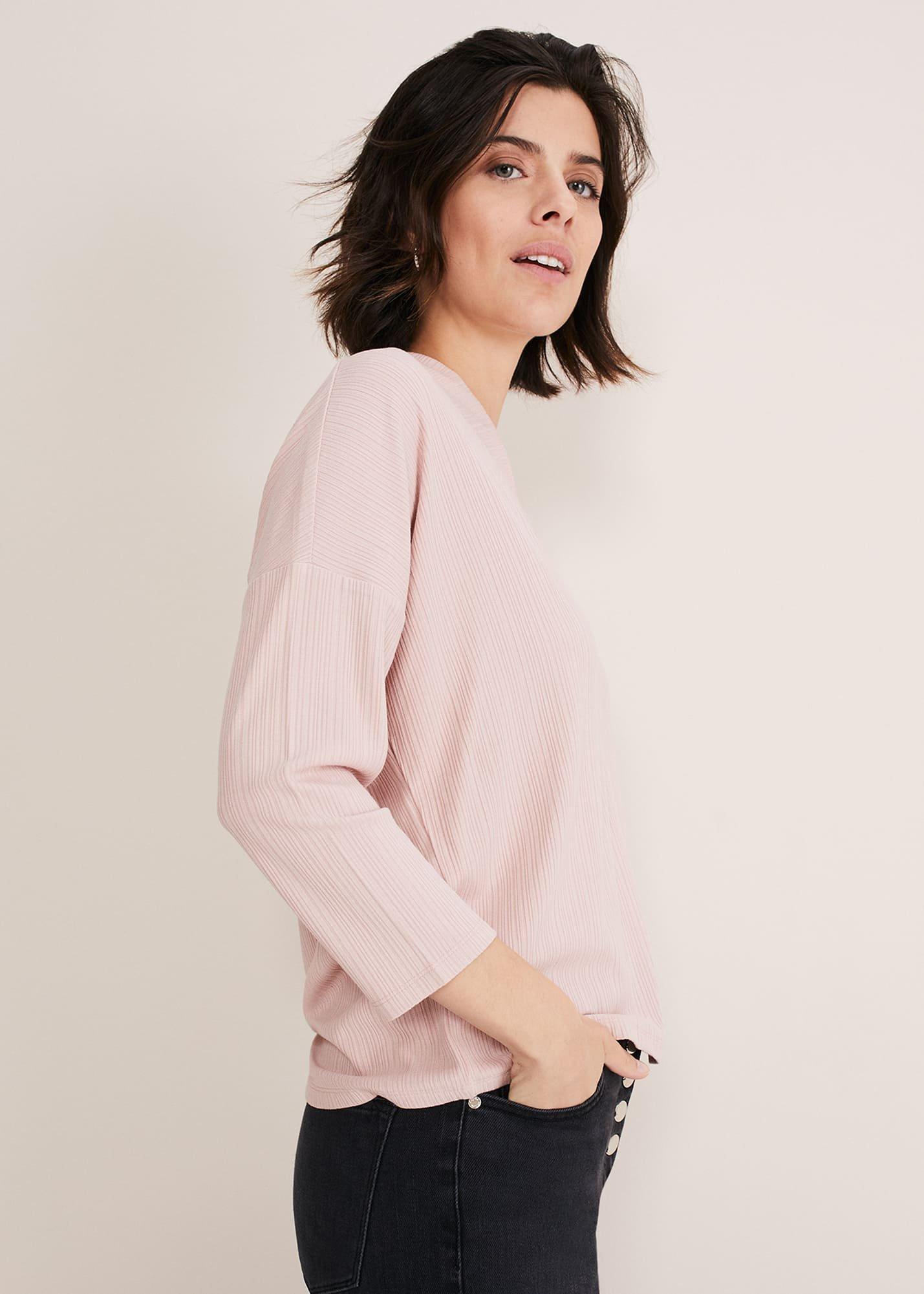 Shellie Textured V Neck Top