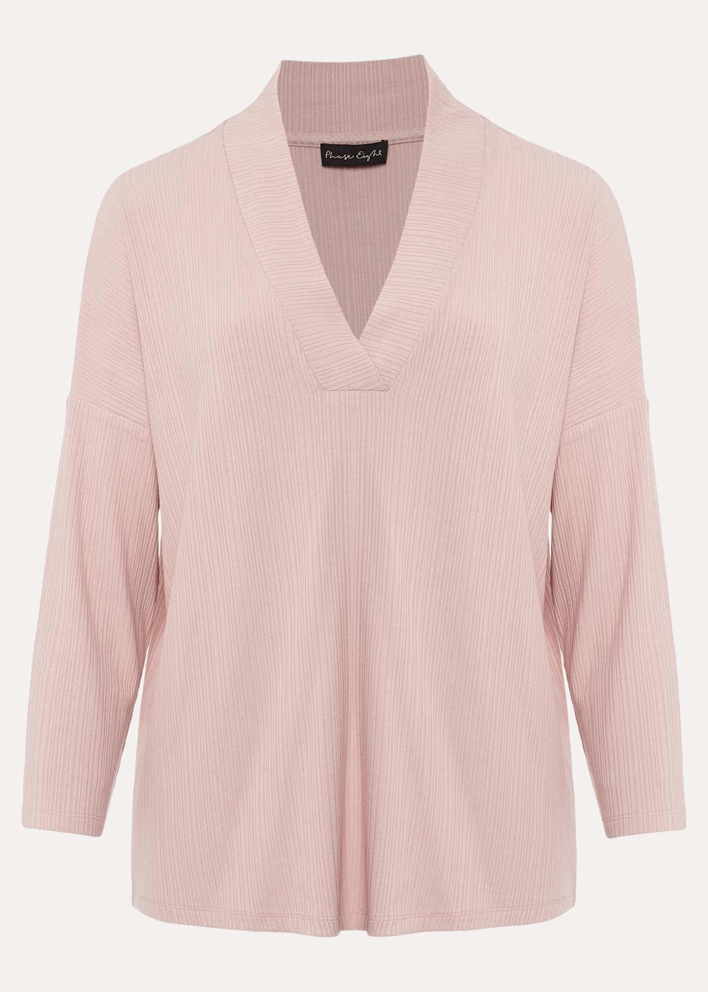 Shellie Textured V Neck Top