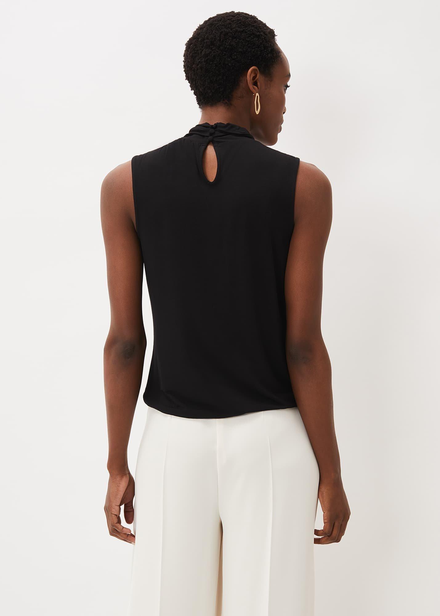 Reign Twist Neck Jersey Top
