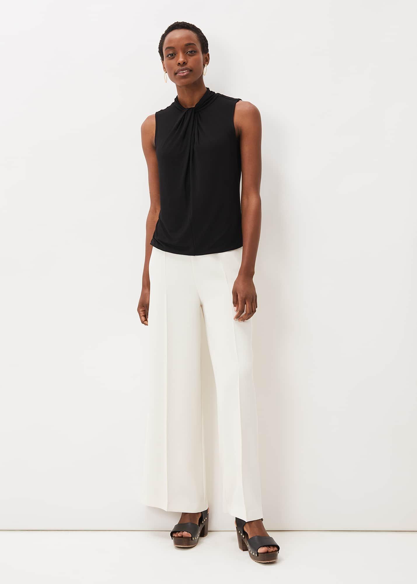 Reign Twist Neck Jersey Top
