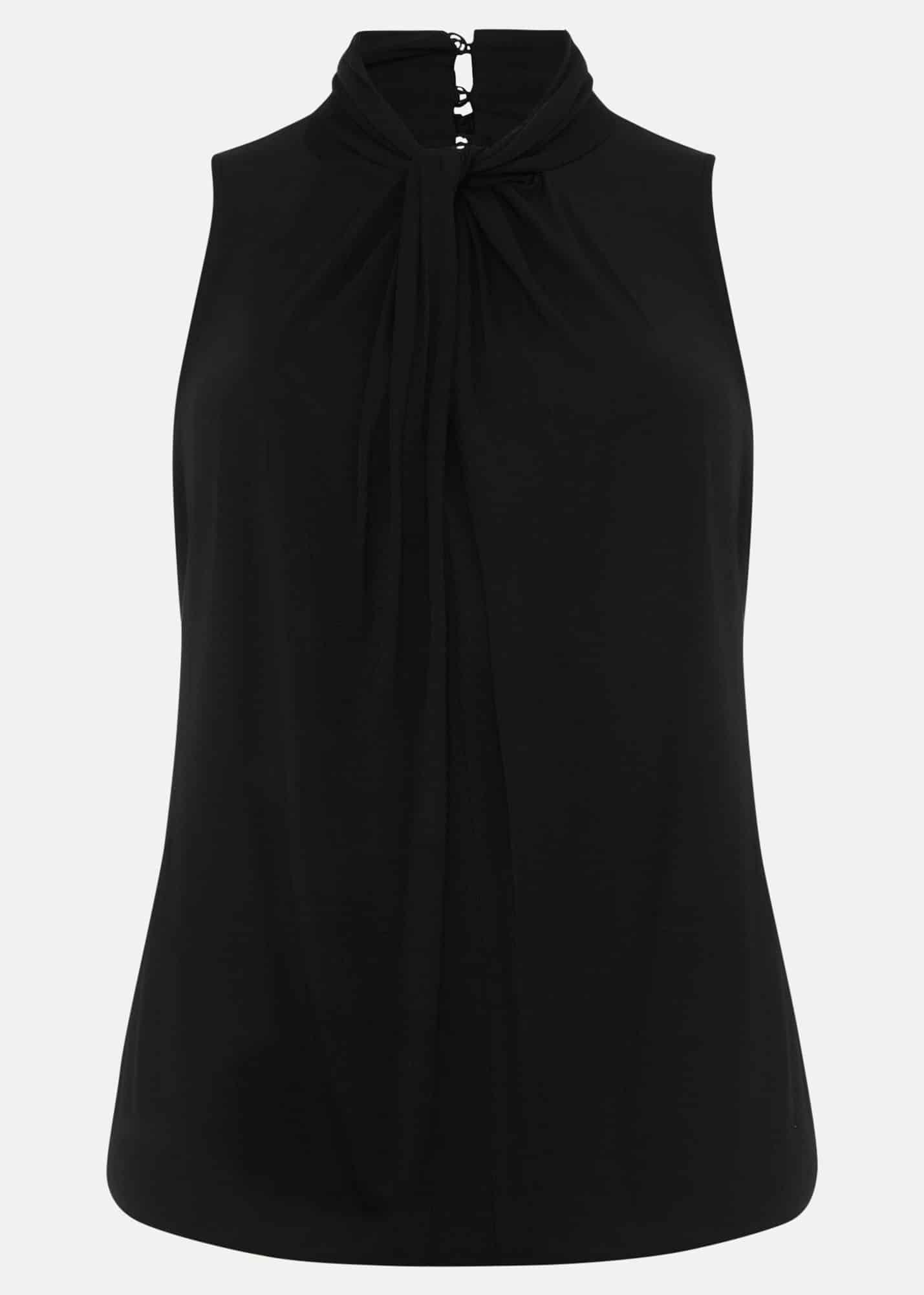 Reign Twist Neck Jersey Top
