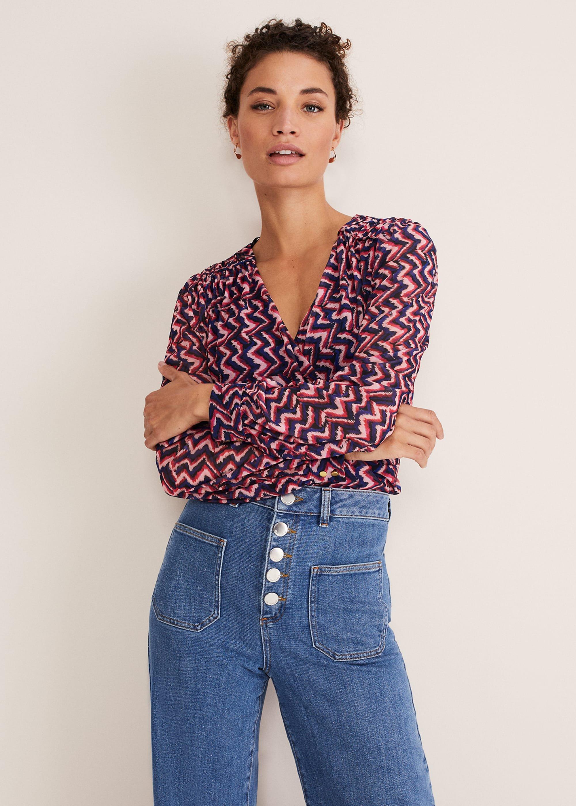 Dorathy Zig Zag Mesh Top