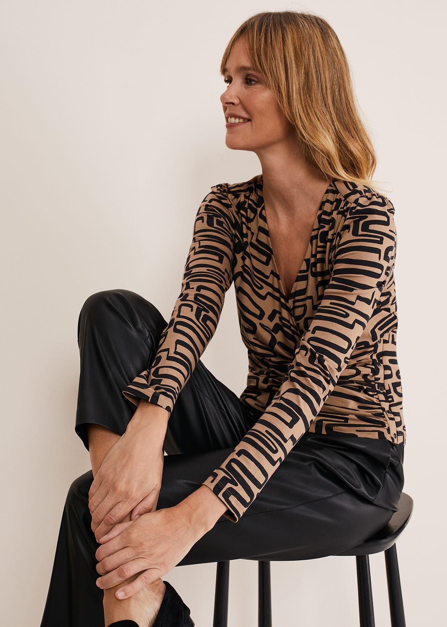 Flora Broken Lines Top