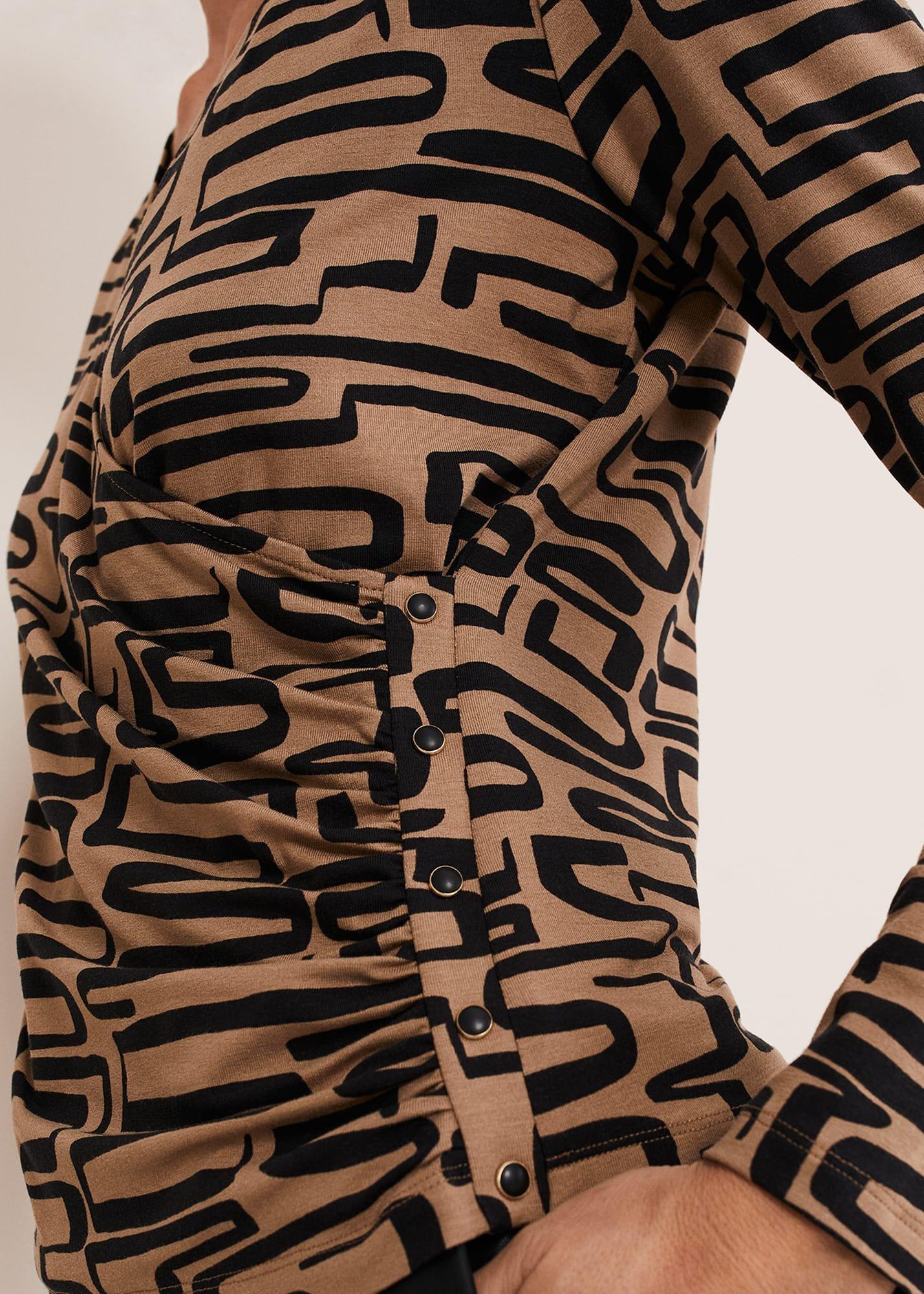 Flora Broken Lines Top