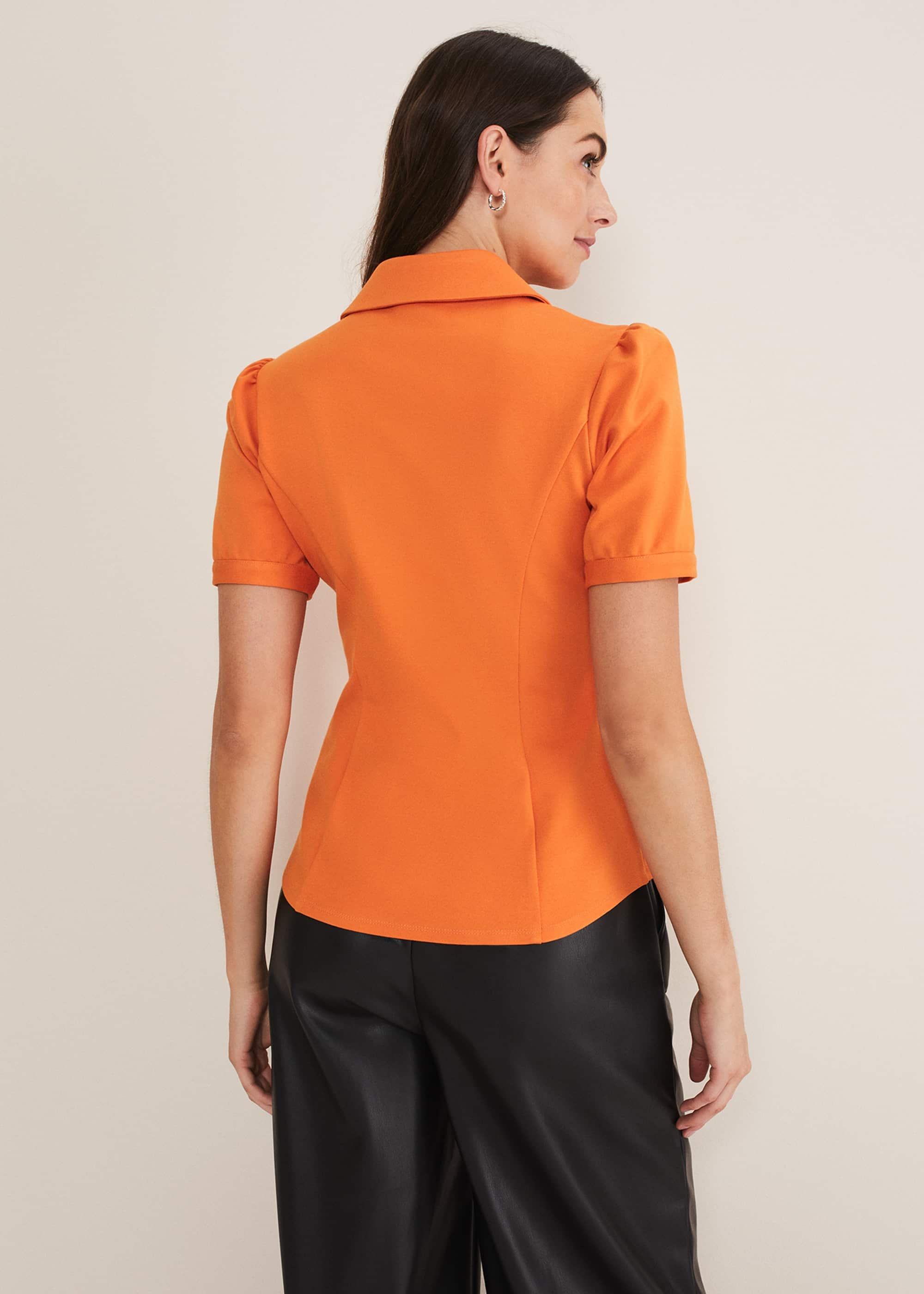 Shaden Zip Front Ponte Top
