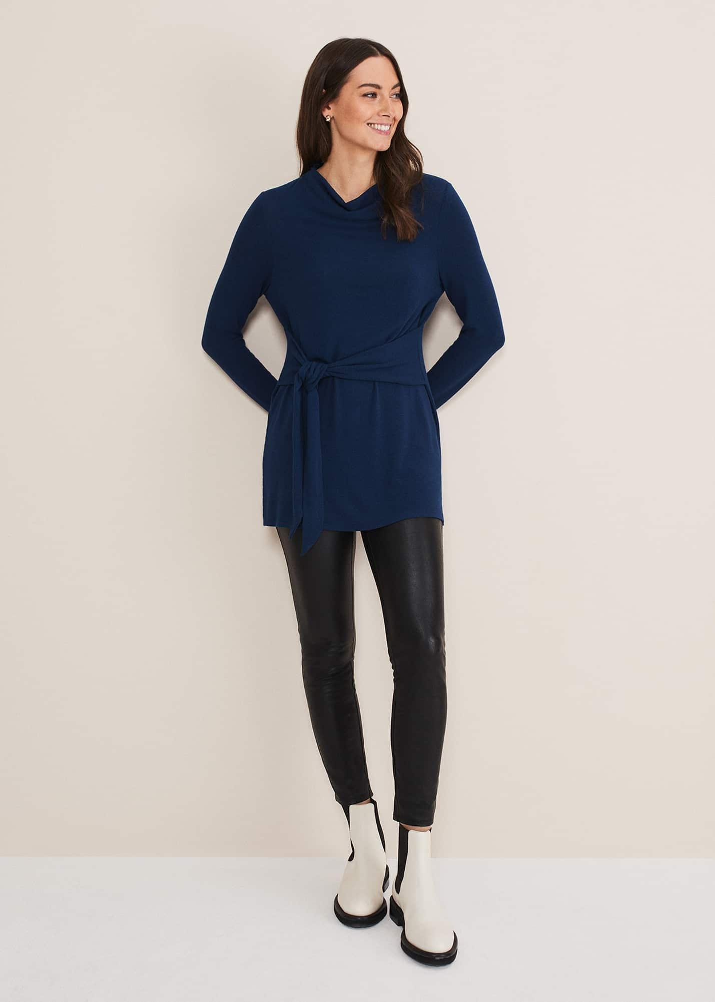 Maya Tie Front Longline Top