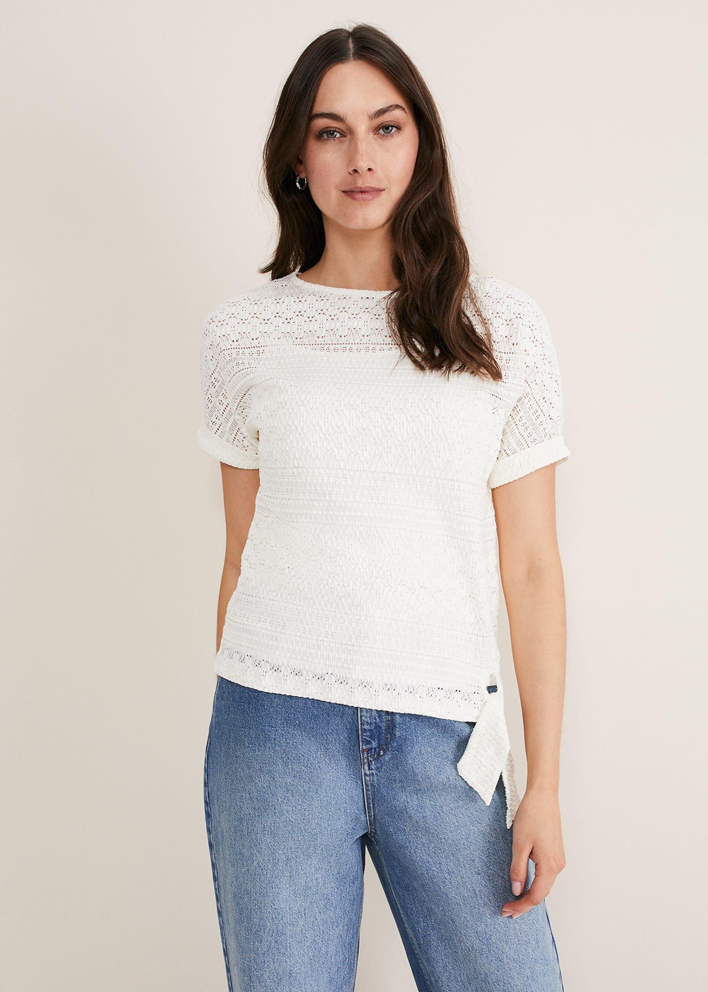 Emmlyn Lace Textured  Top