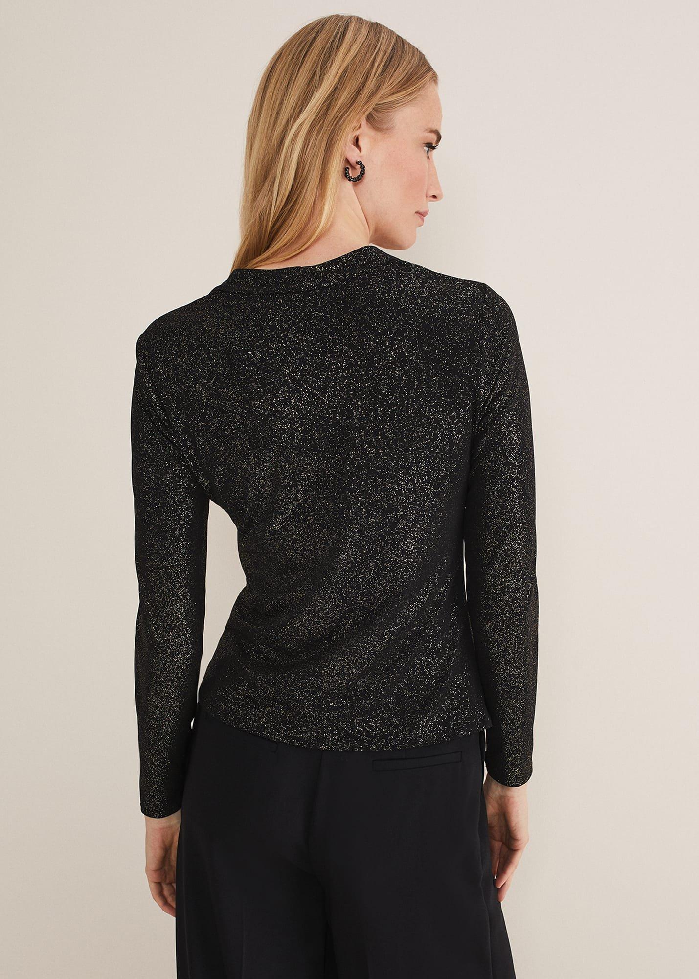 Marta Ruched Front V-Neck Top