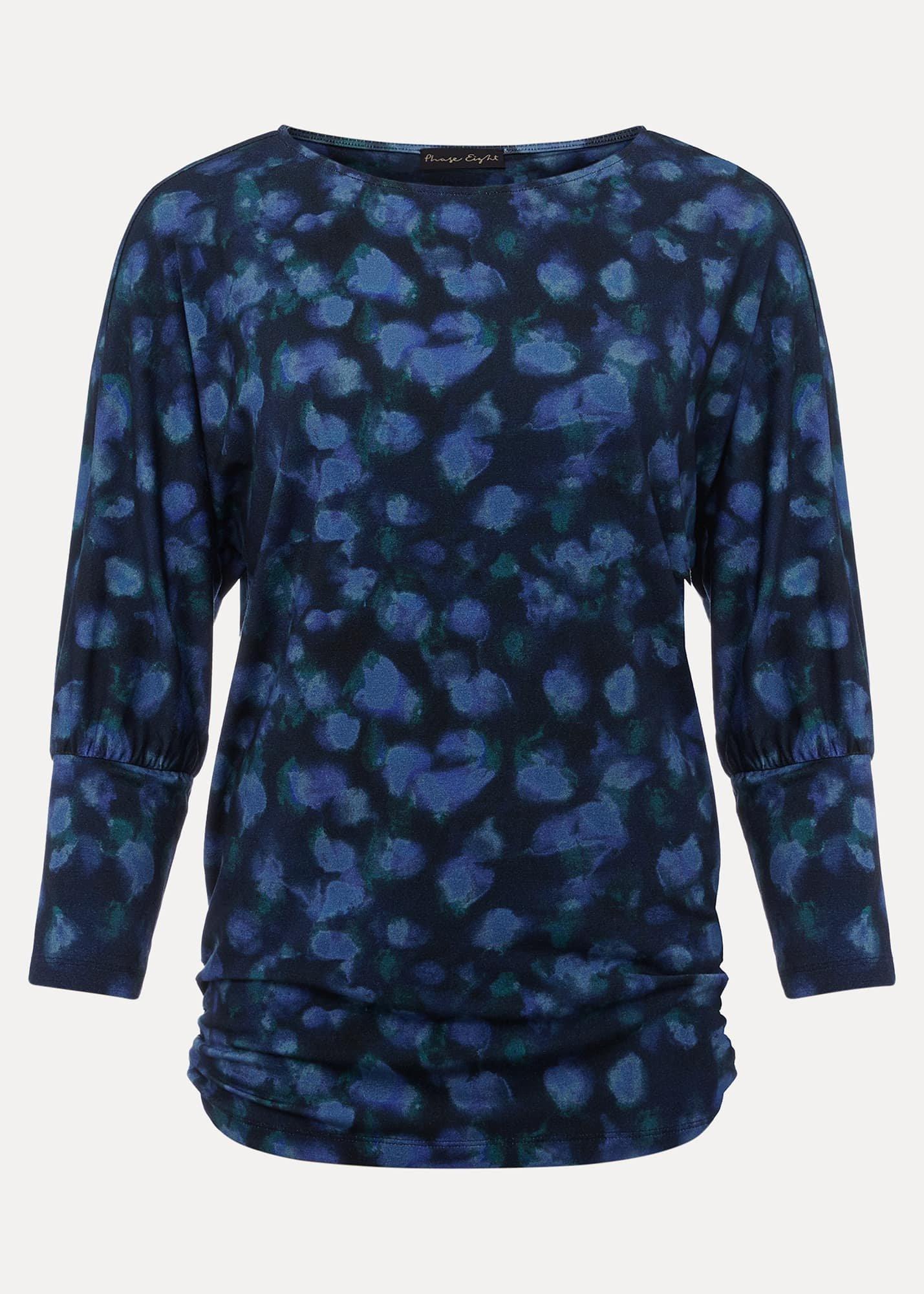Valentina Smudge Ruched Side Top