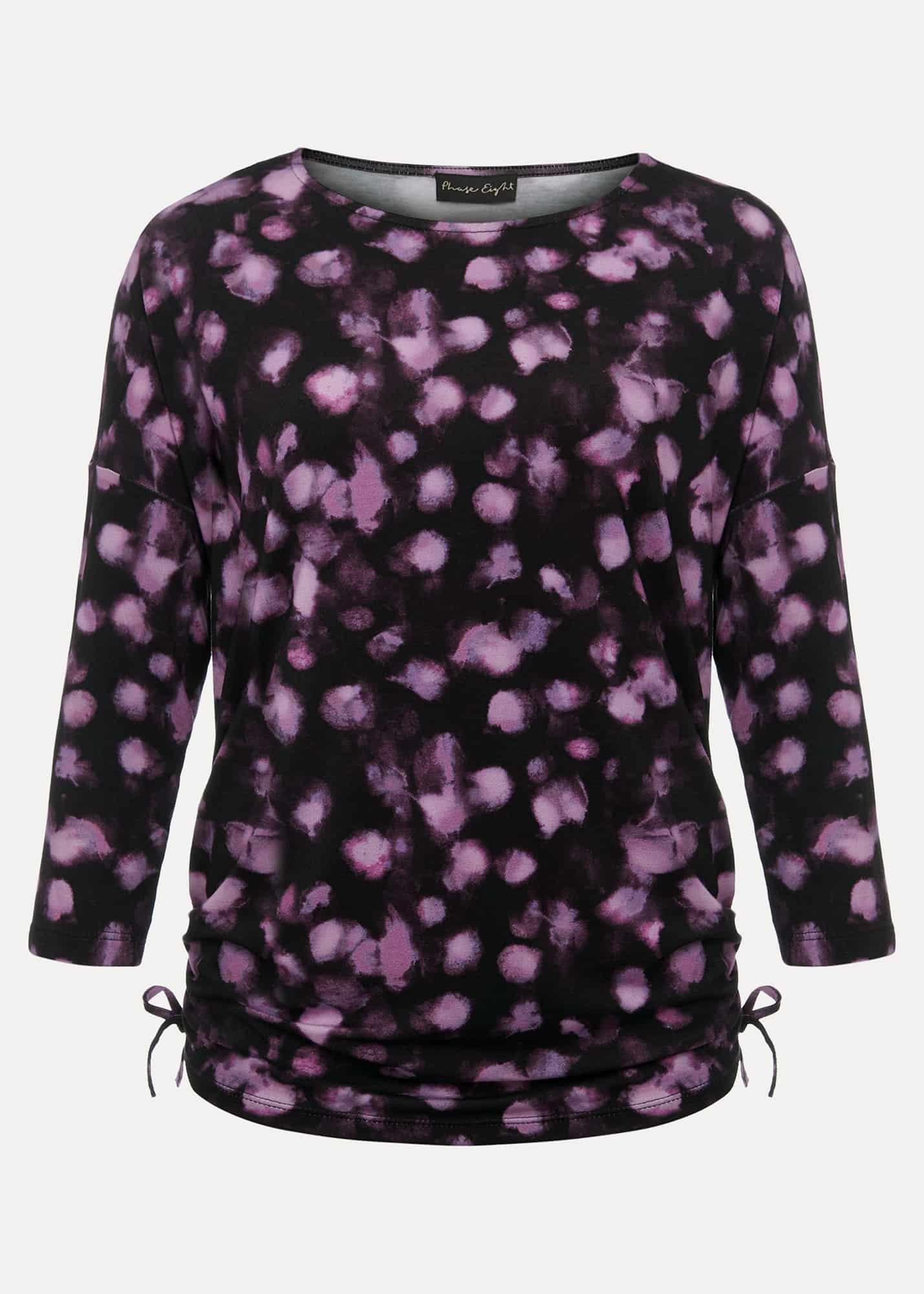 Valentina Smudge Ruched Side Top