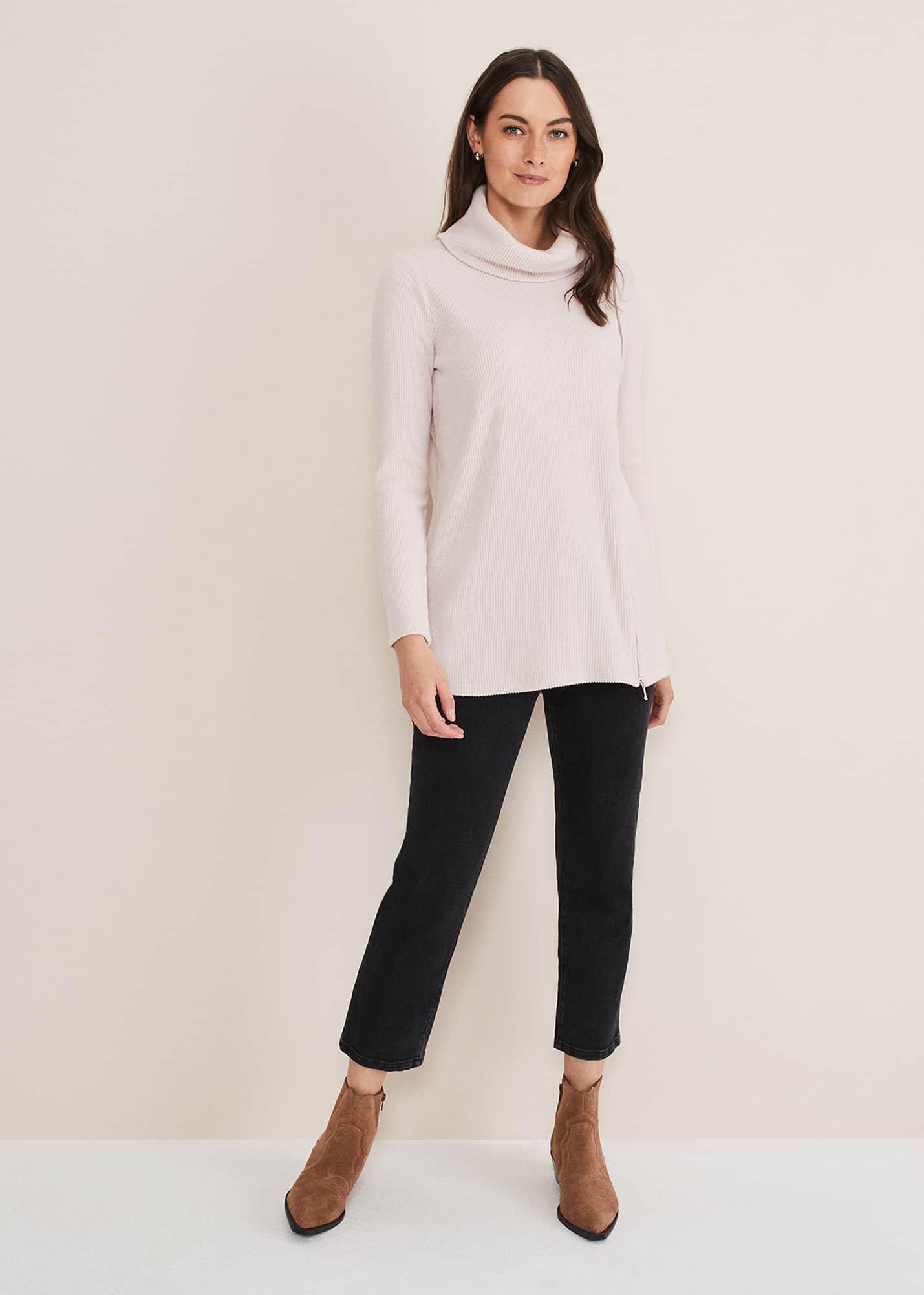 Klara Longline Zip Detail Snuggle Top