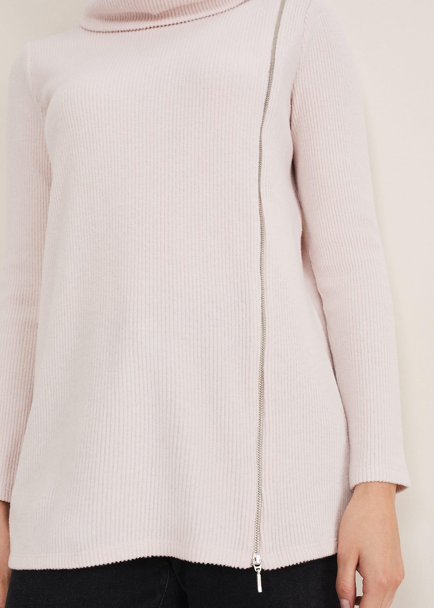 Klara Longline Zip Detail Snuggle Top