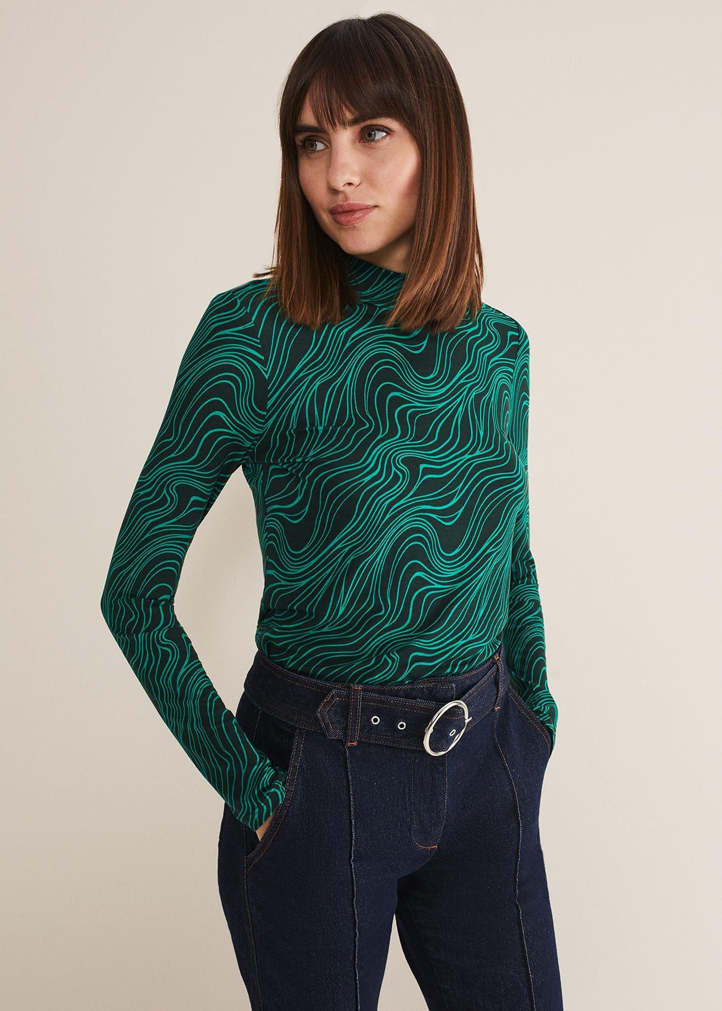 Macey High Neck Top