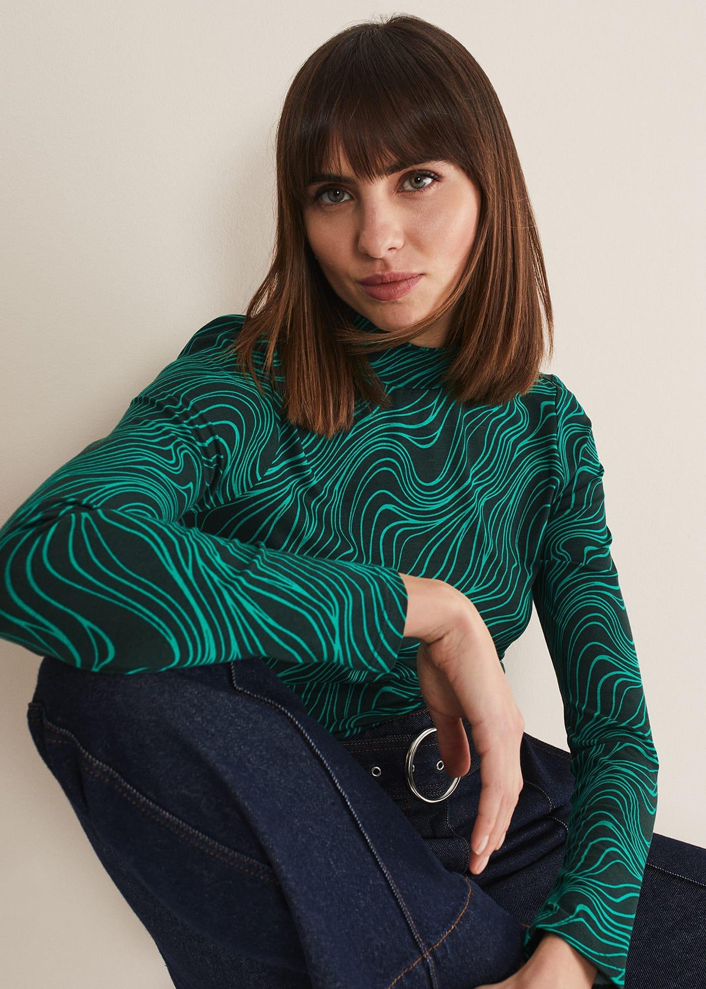 Macey High Neck Top