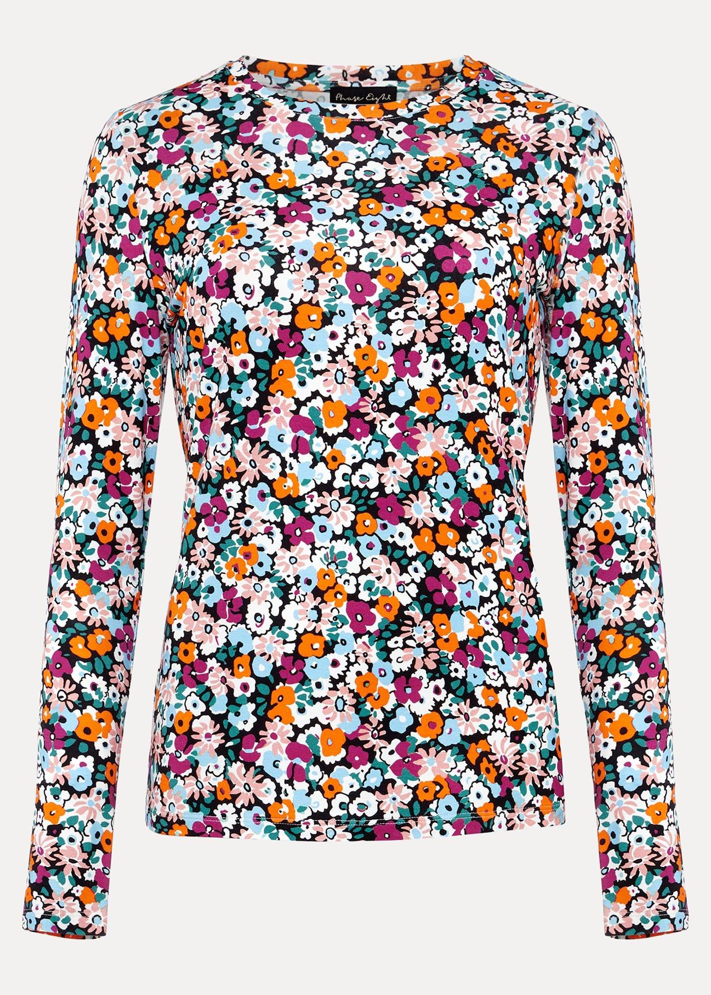 Serena Jersey Ditsy Top