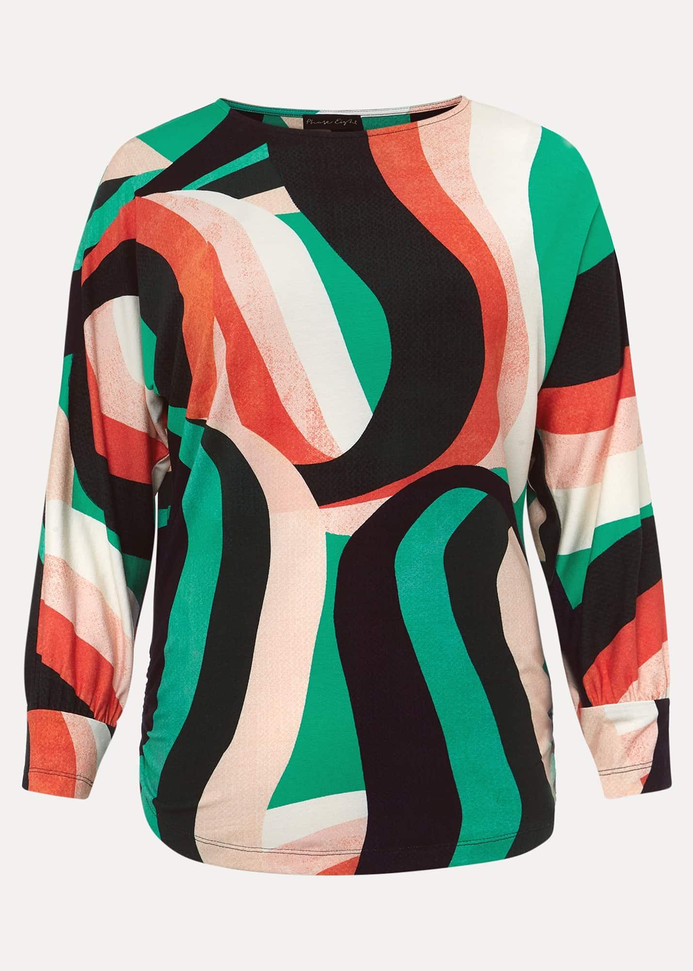 Nathalie Swirl Print Top
