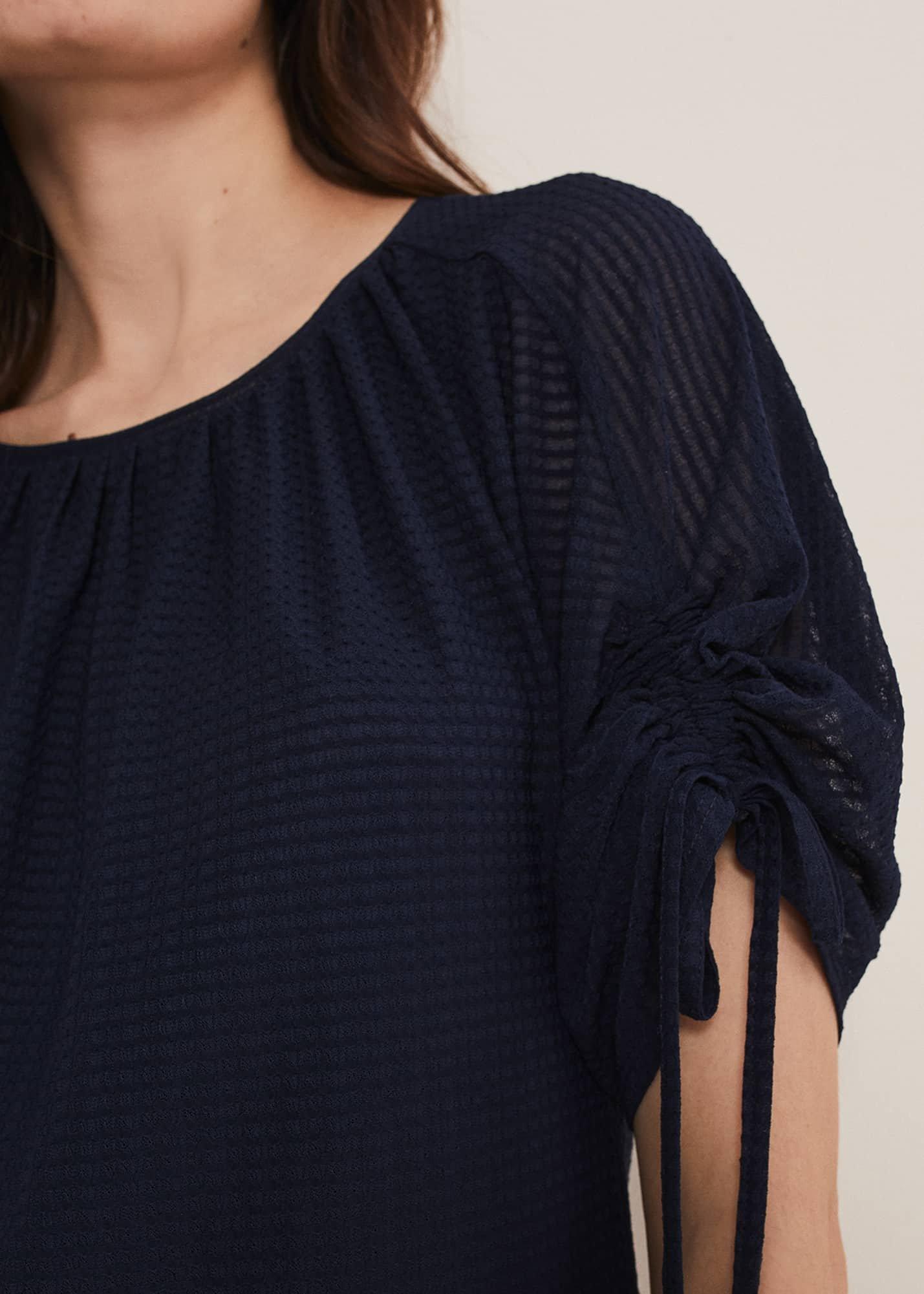 Meda Textured Jersey Top